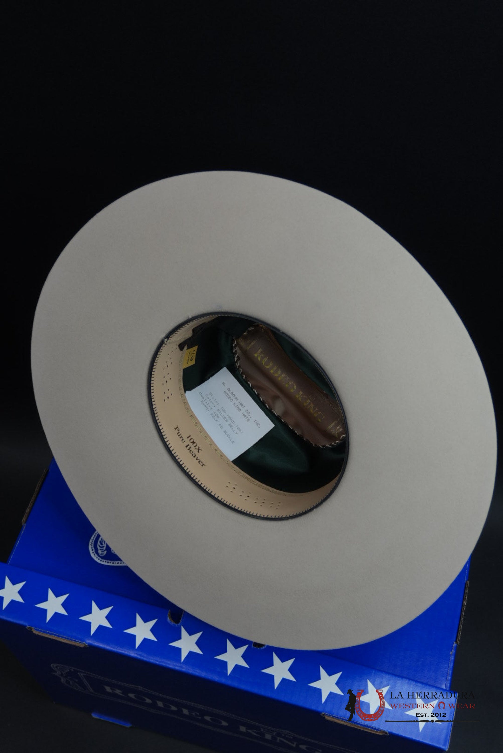 COWBOY HAT RODEO KING 100X SILVERBELLY TOP HAND MALBORO STYLE TEJANA