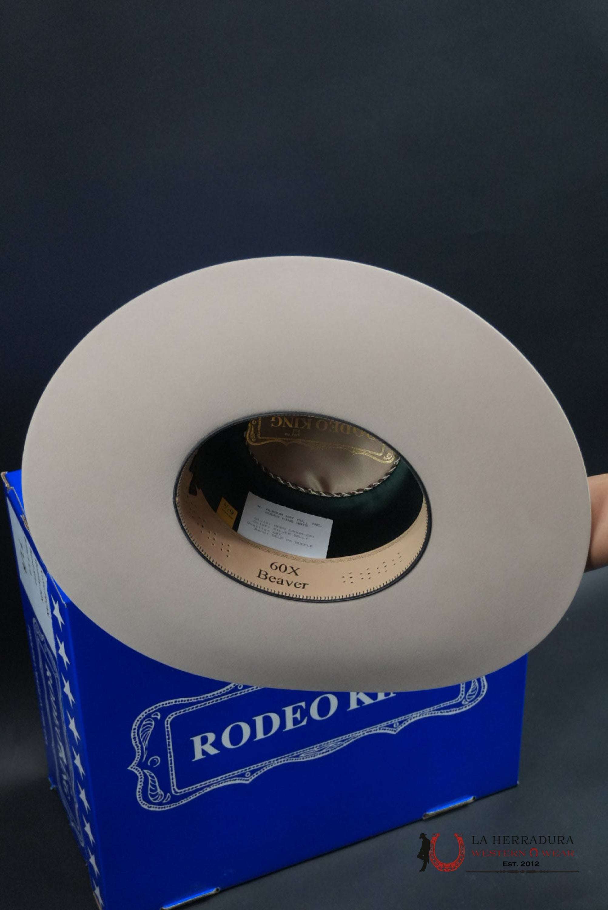 COWBOY HAT RODEO KING 60X SILVER BELLY TEJANA