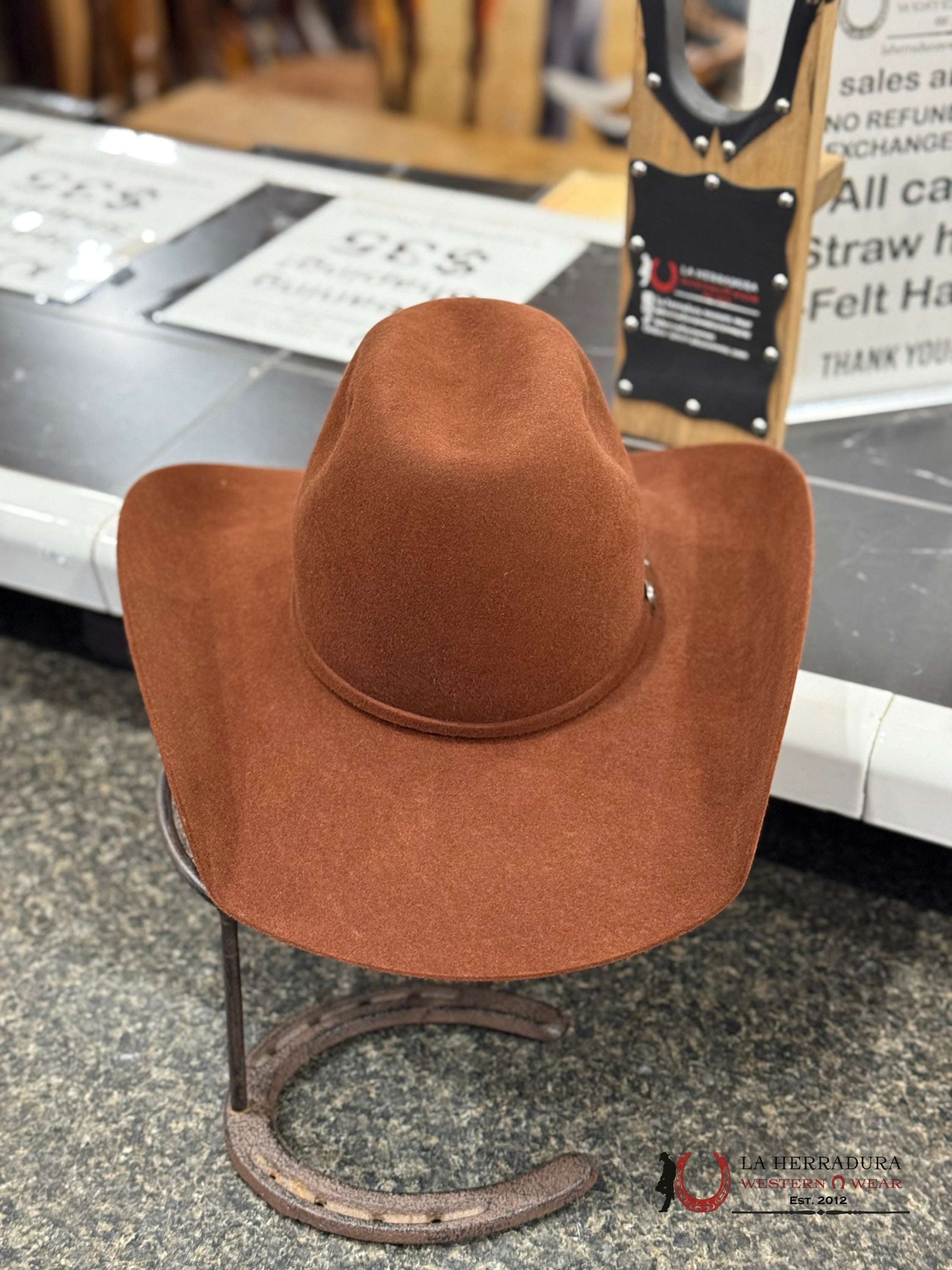 Cowboy Hat Rodeo King 7X Rust Tejana