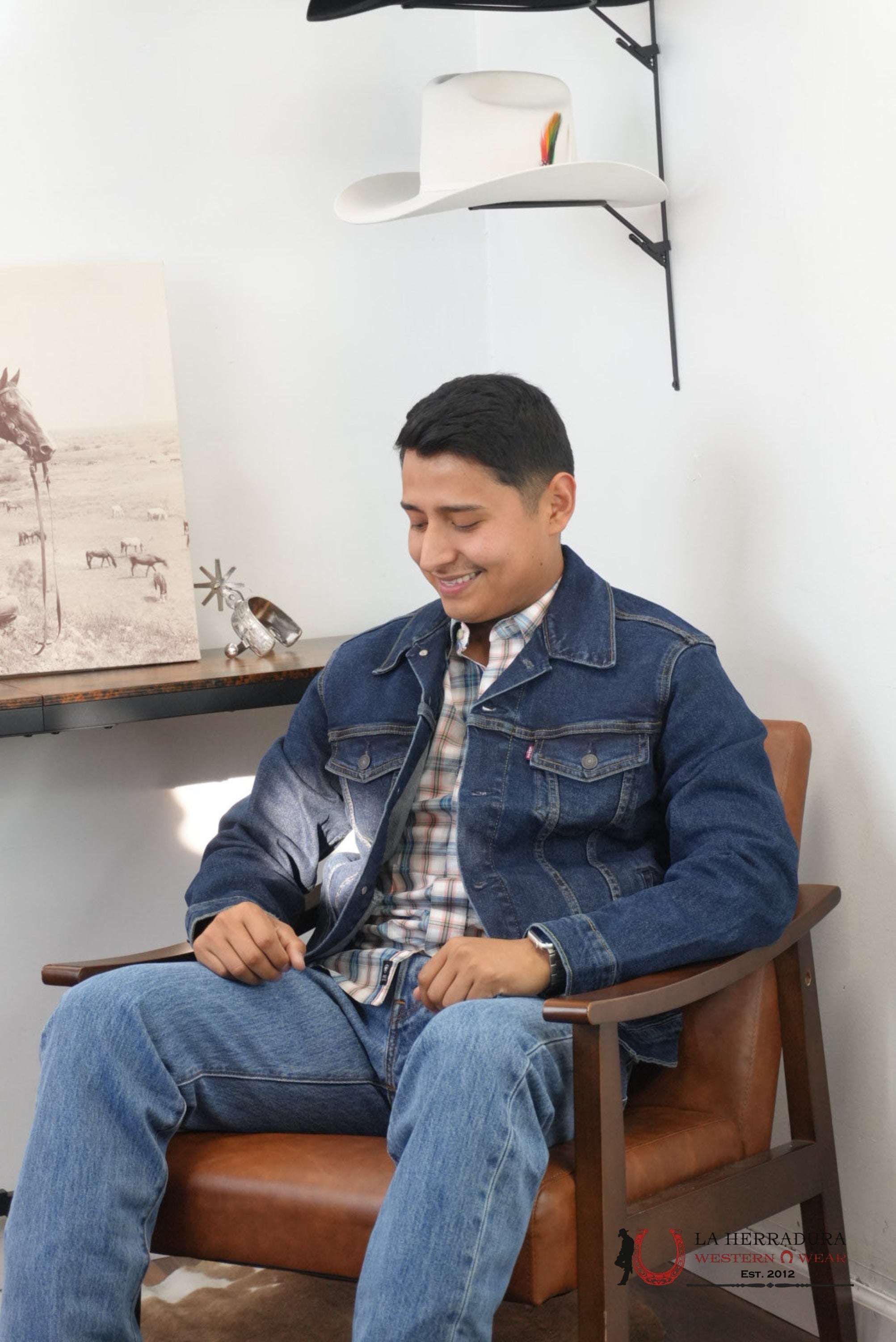 Cowboy Lev´s Dark Blue Trucker Jacket - 0322 ROPA HOMBRES
