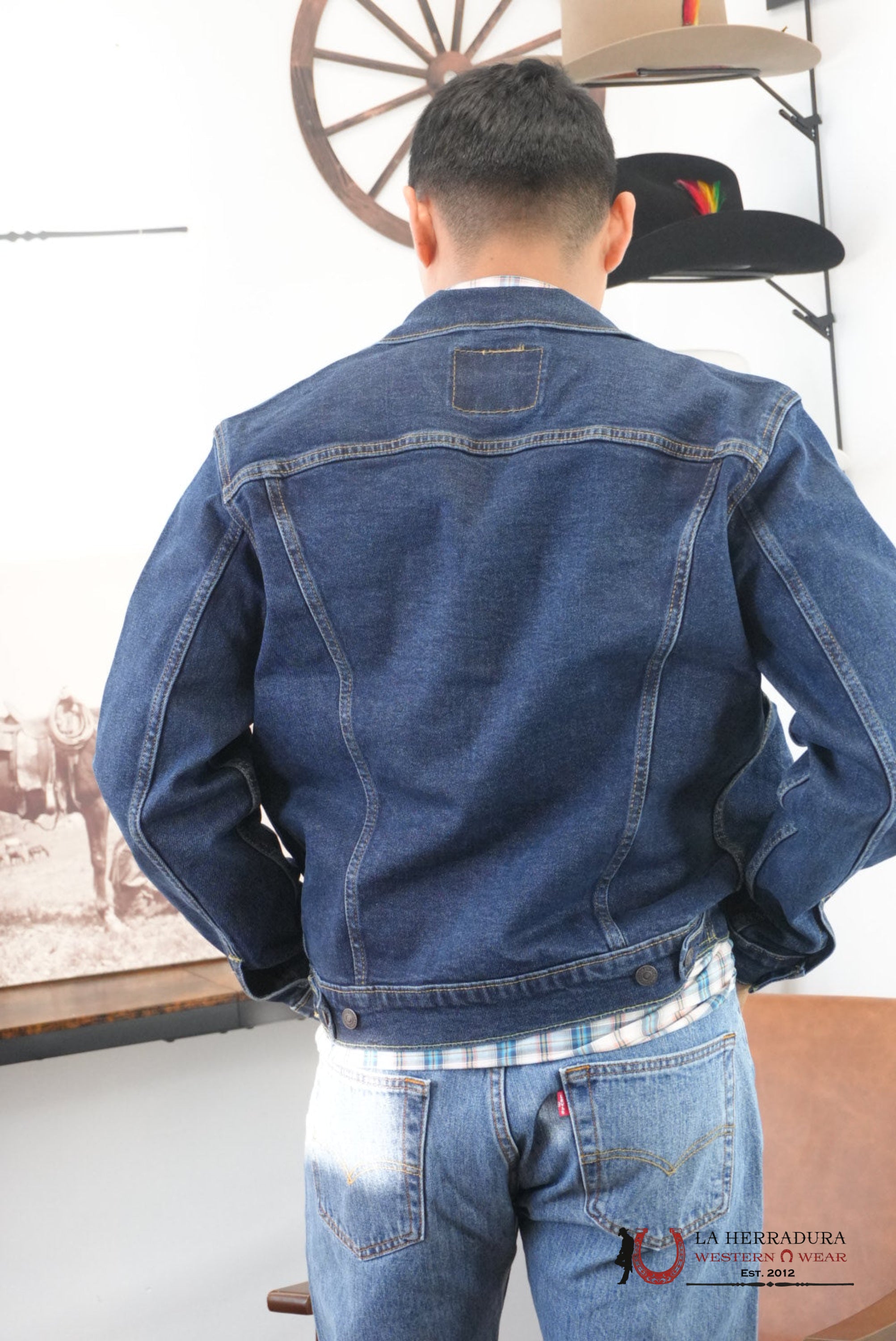 Cowboy Lev´s Dark Blue Trucker Jacket - 0322 ROPA HOMBRES