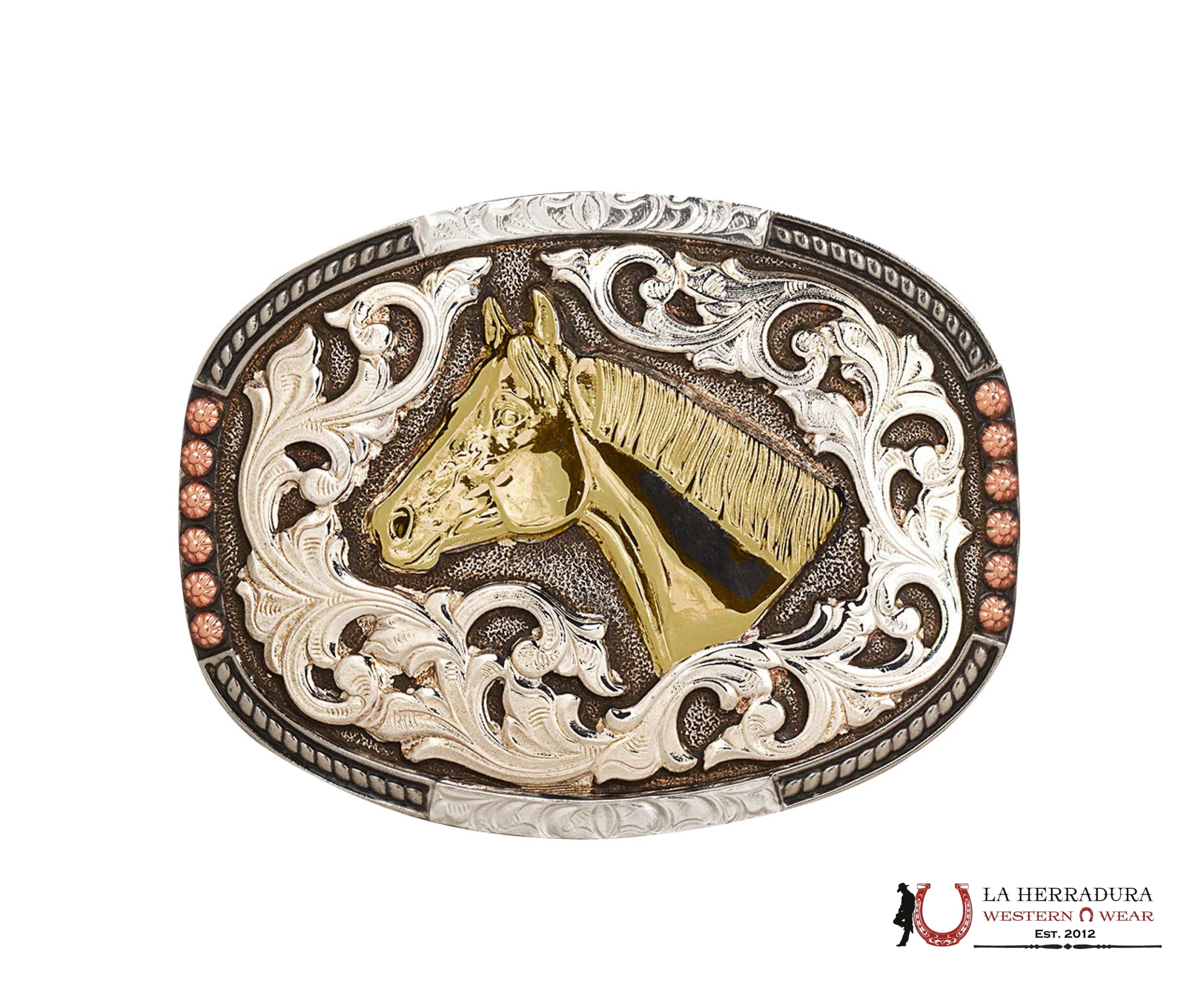 Crumrine Western Horse Head Engraved Buckle C1001707 ACCESORIOS