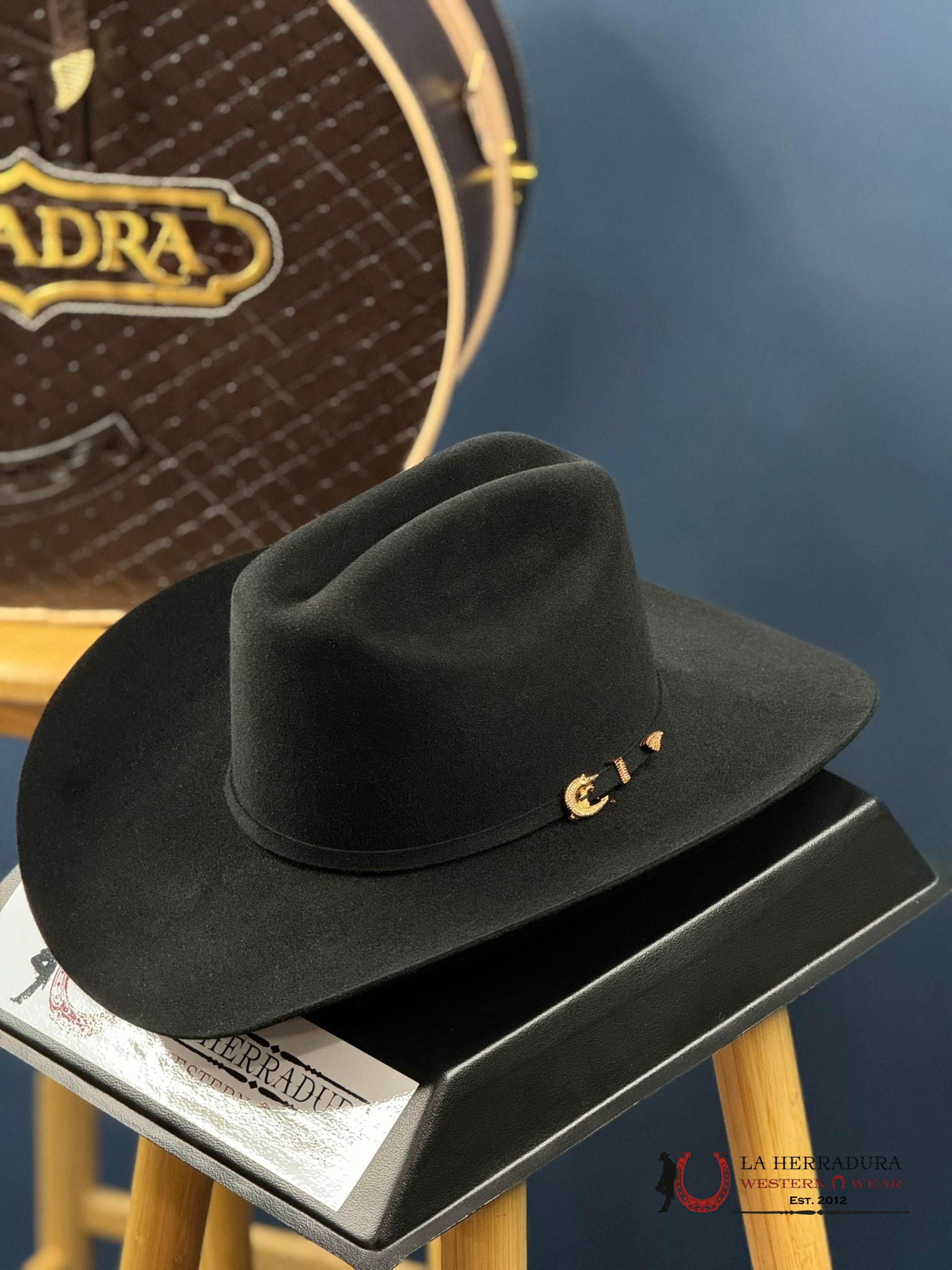 Cuadra 1000X The King Black Felt Hat Tejana