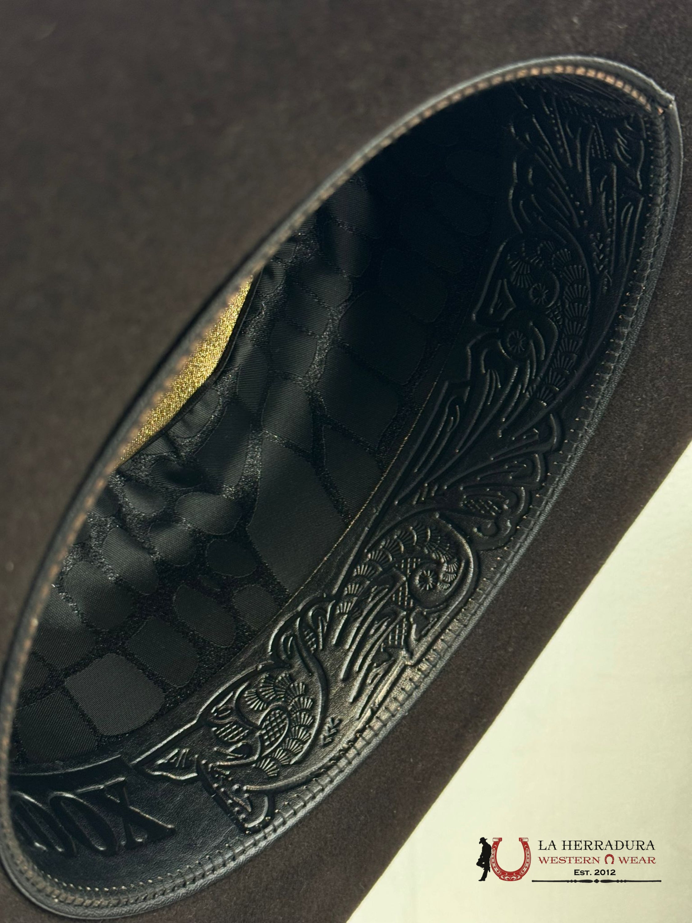 Cuadra 100X Gator Chocolate Felt Hat Tejana