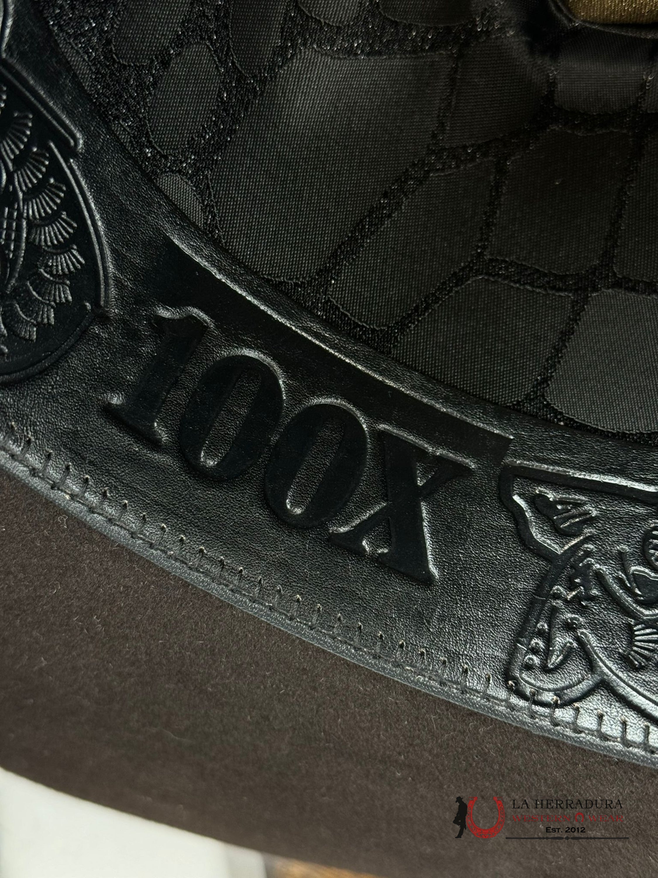 Cuadra 100X Gator Chocolate Felt Hat Tejana