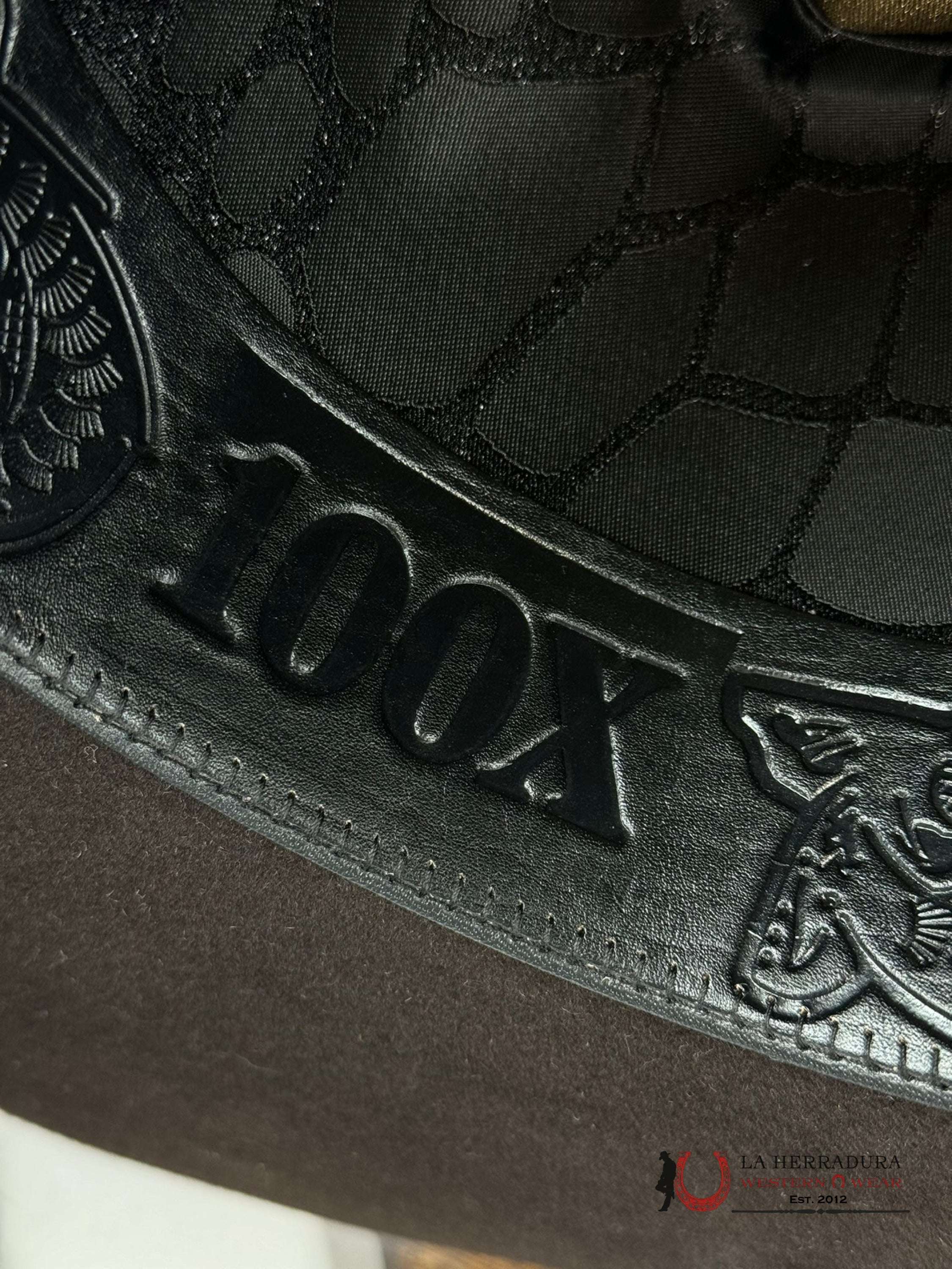 Cuadra 100X Gator Chocolate Felt Hat Tejana