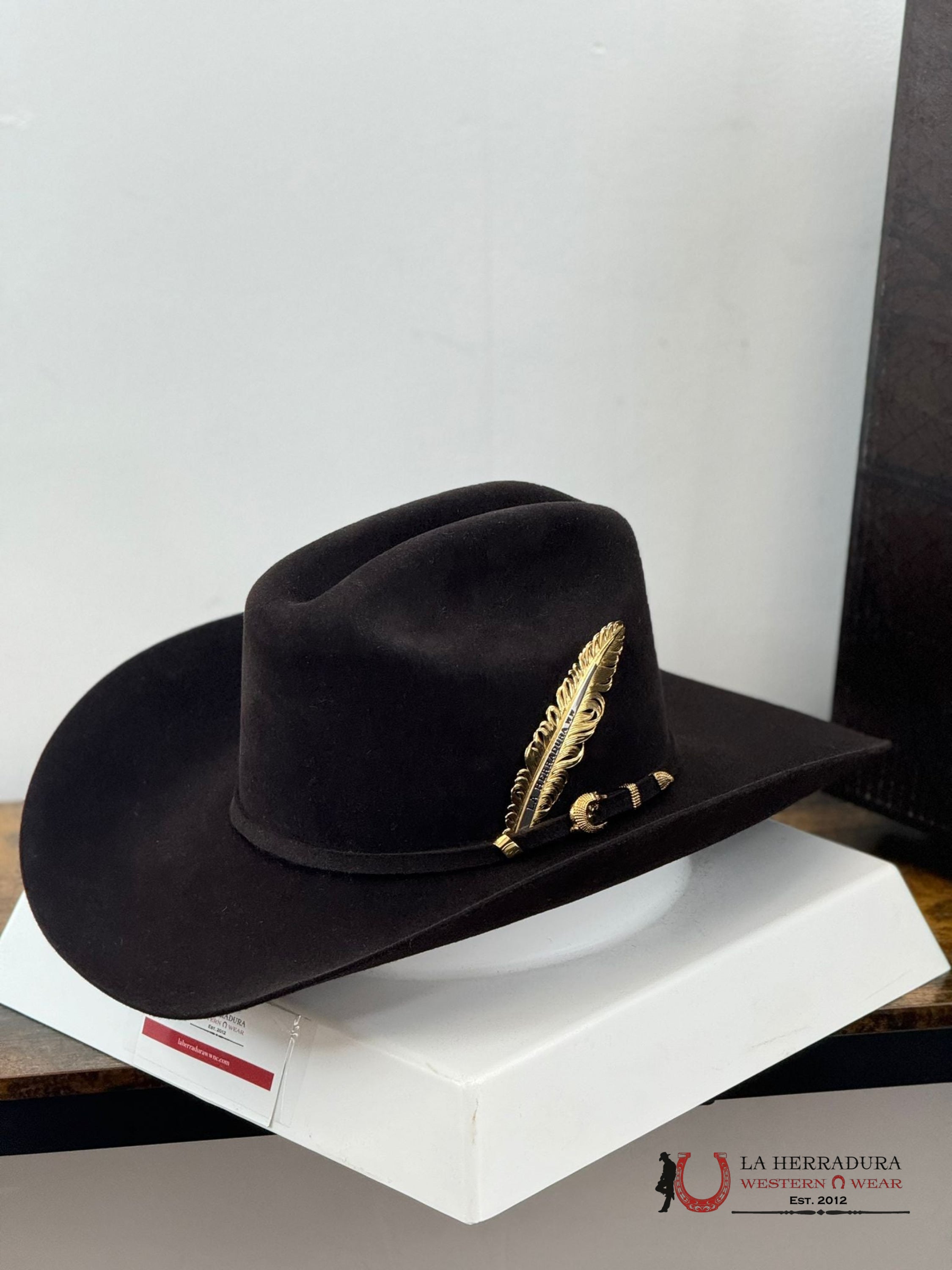 Cuadra 100X Gator Chocolate Felt Hat Tejana