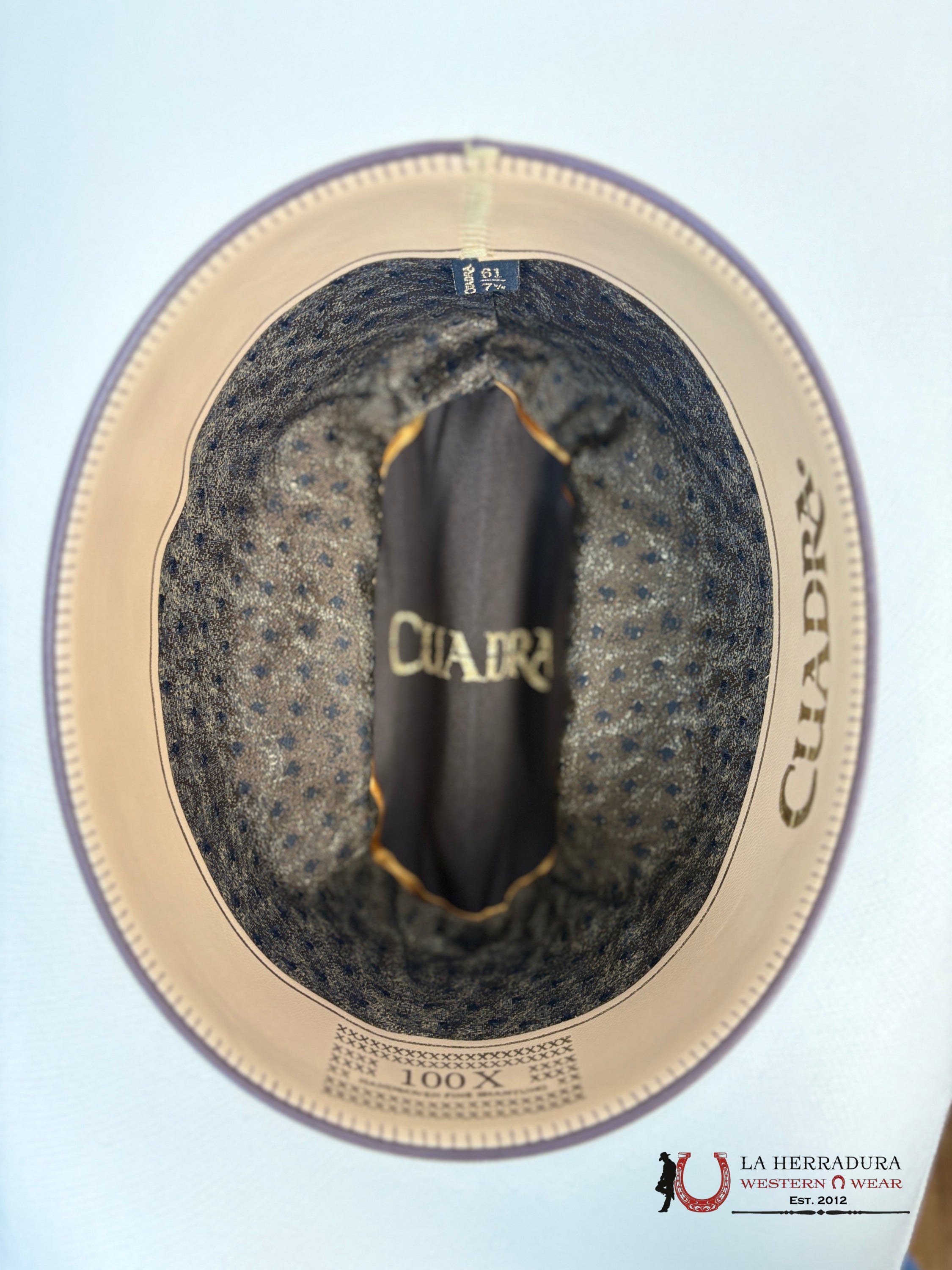 CUADRA 100X OSTRICK IVORY BRIM 4’’ HAT TEJANA