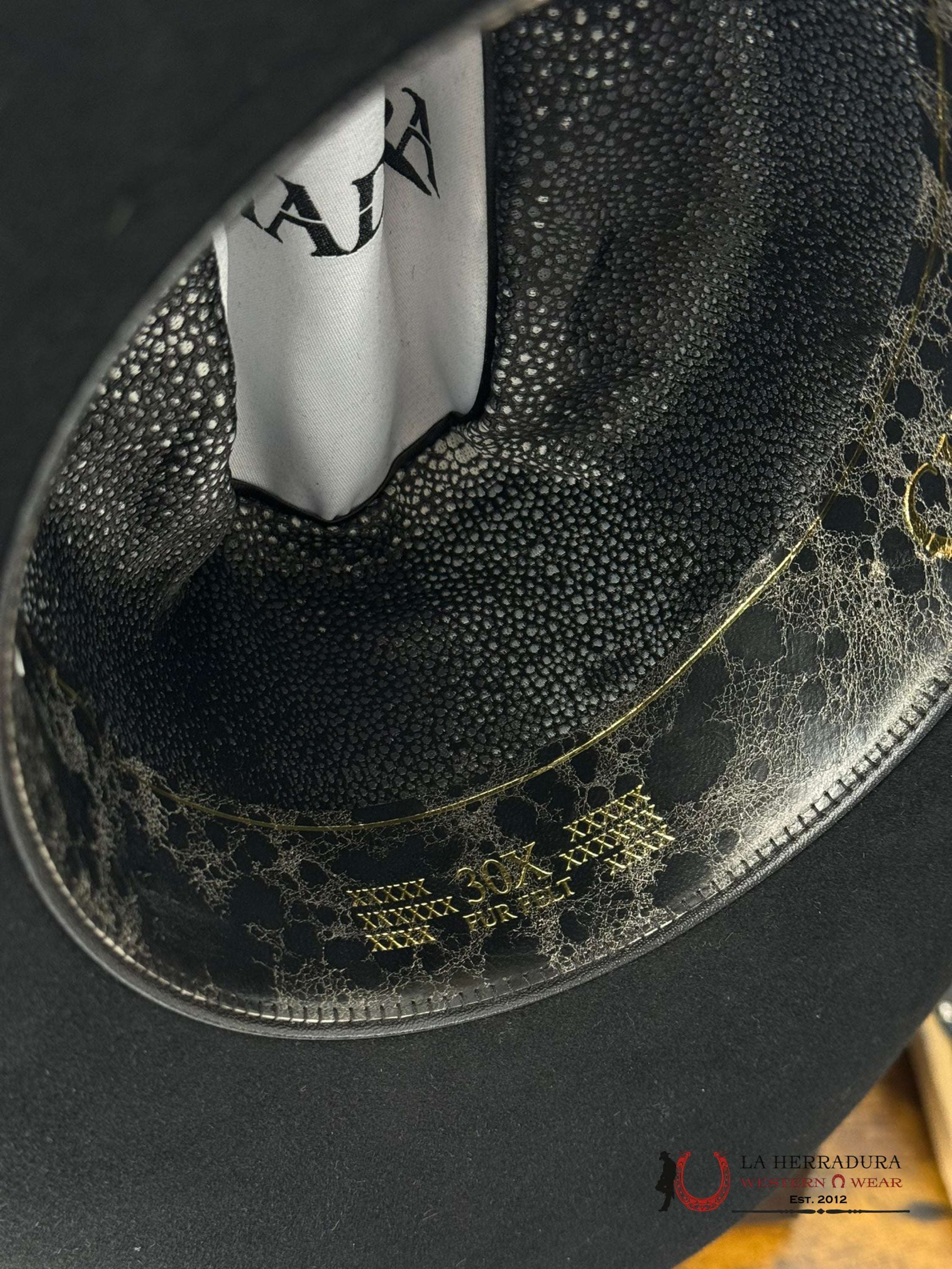 Cuadra 30X Stingray Black Felt Hat Tejana