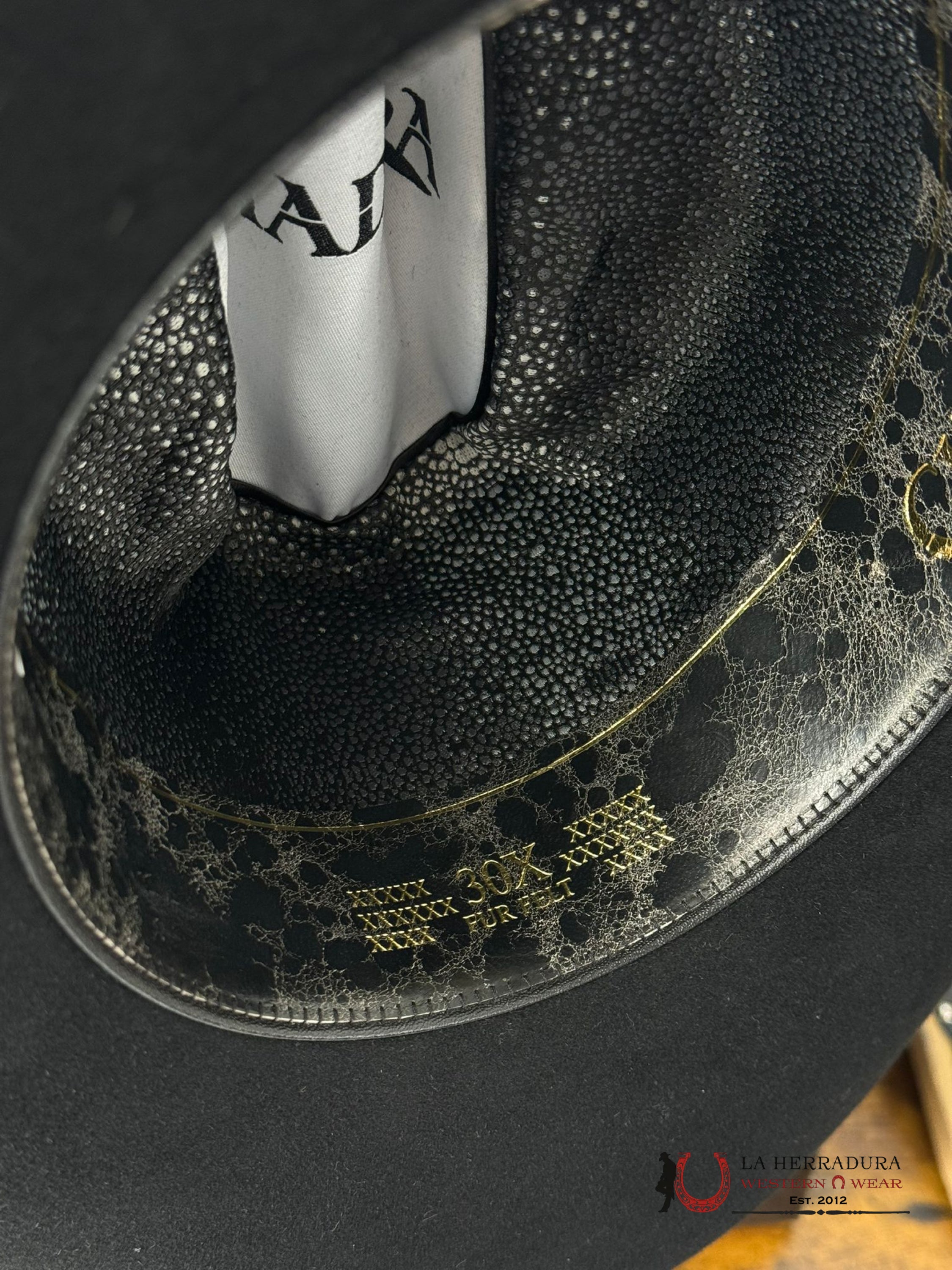 Cuadra 30X Stingray Black Felt Hat Tejana