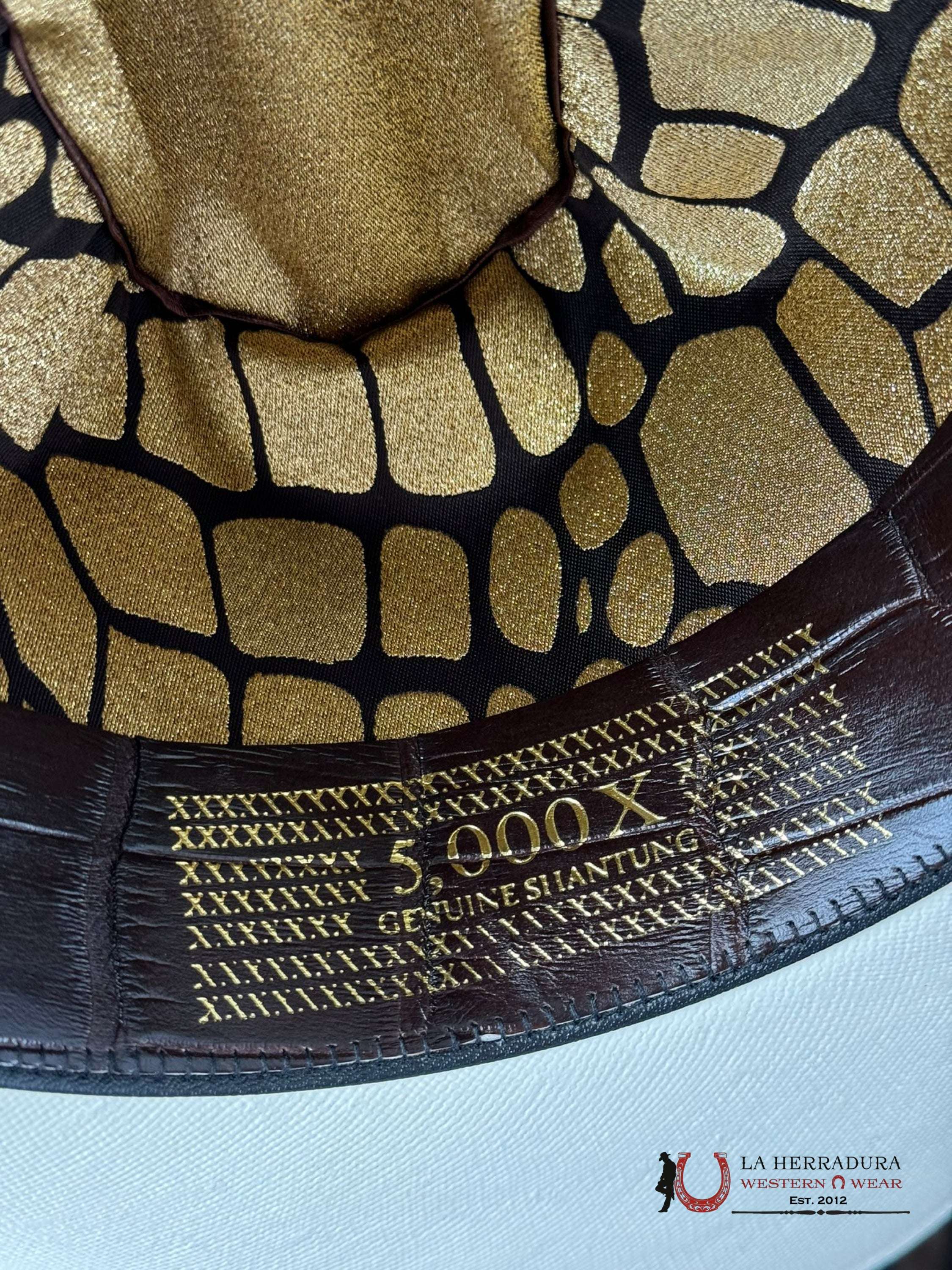 Cuadra 5000X King Ivory Alligator Straw Hat Tejana
