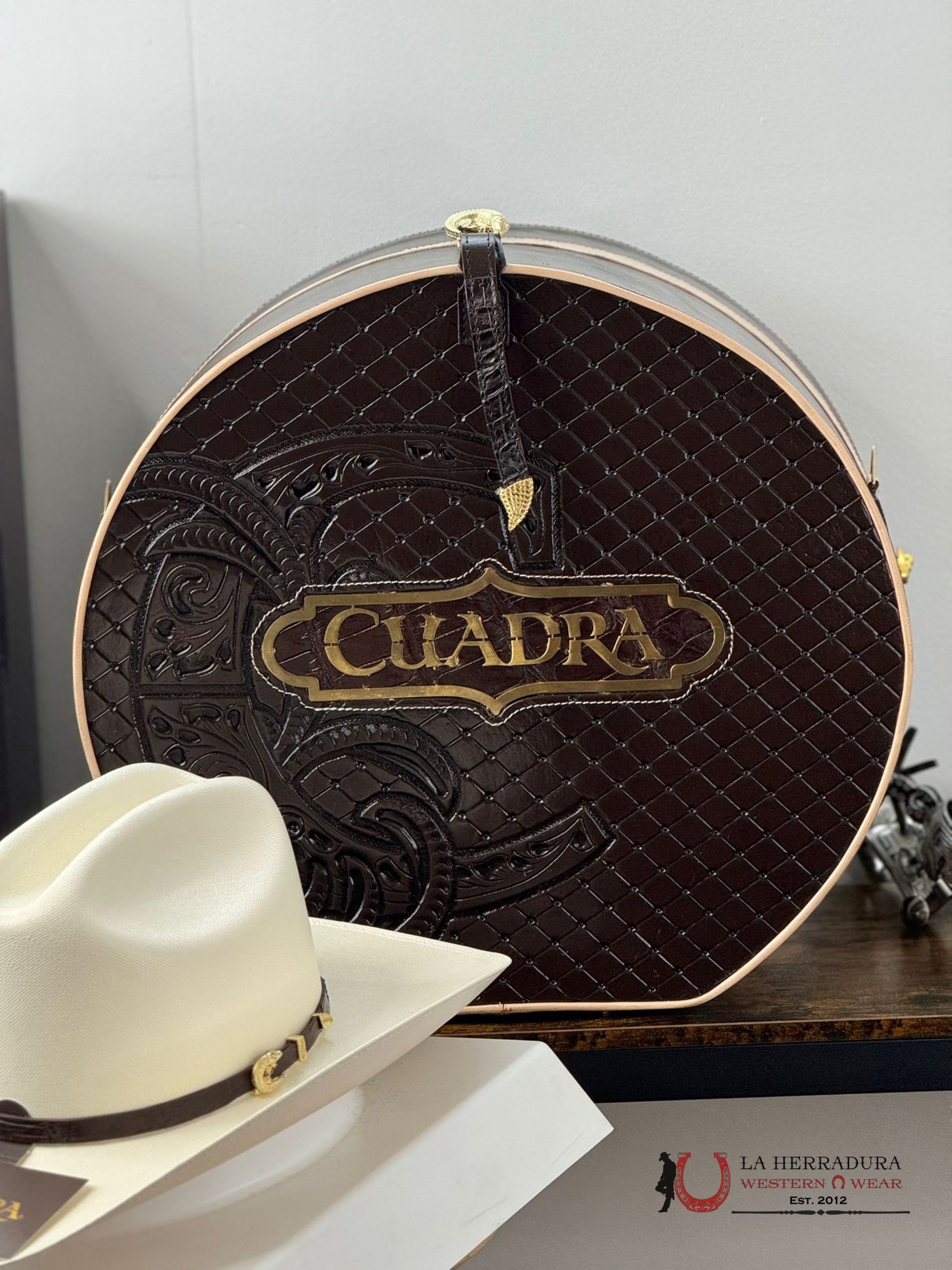 Cuadra 5000X King Ivory Alligator Straw Hat Tejana