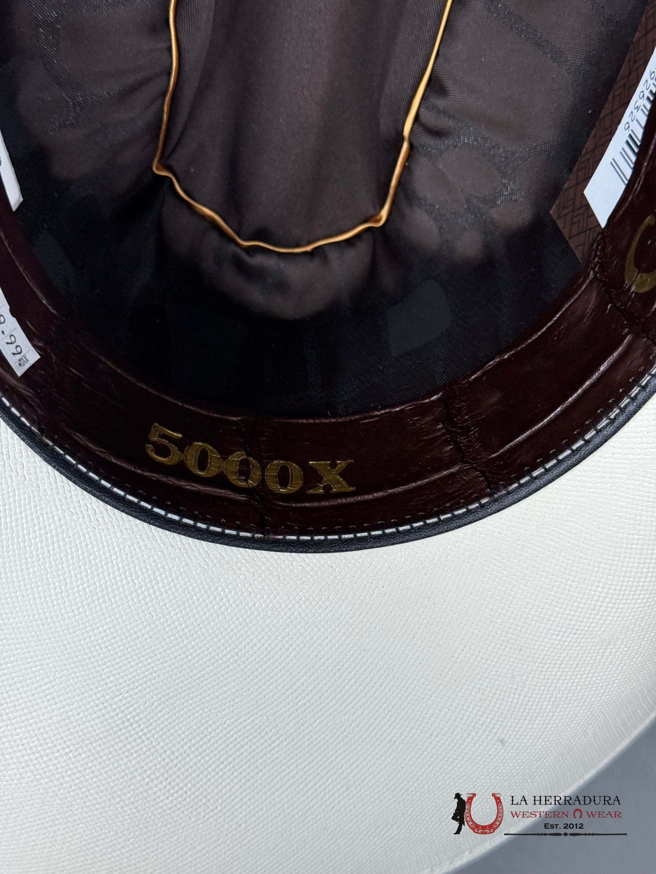 Cuadra 5000X King Ivory Alligator Straw Hat Tejana