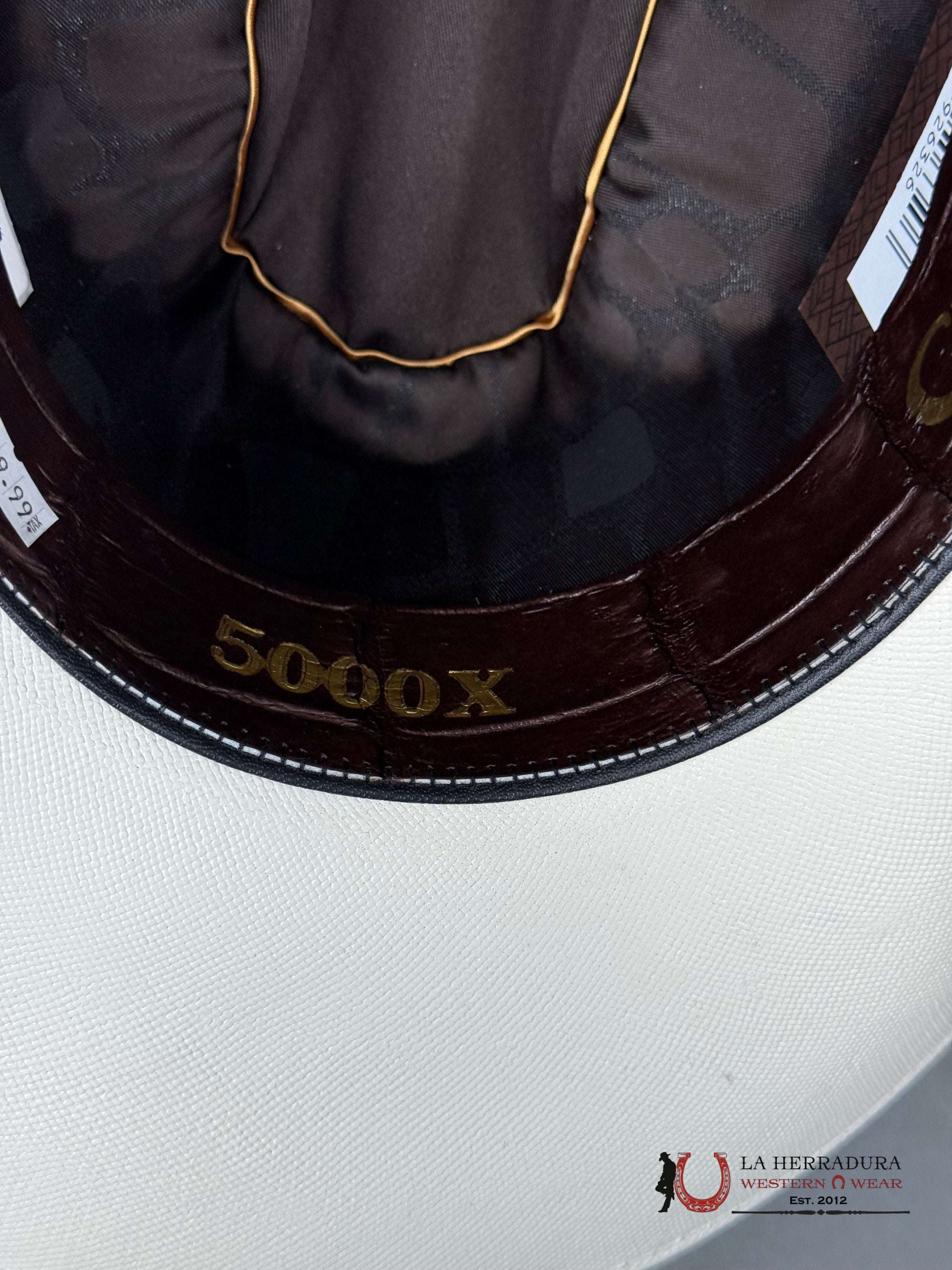 Cuadra 5000X King Ivory Alligator Straw Hat Tejana