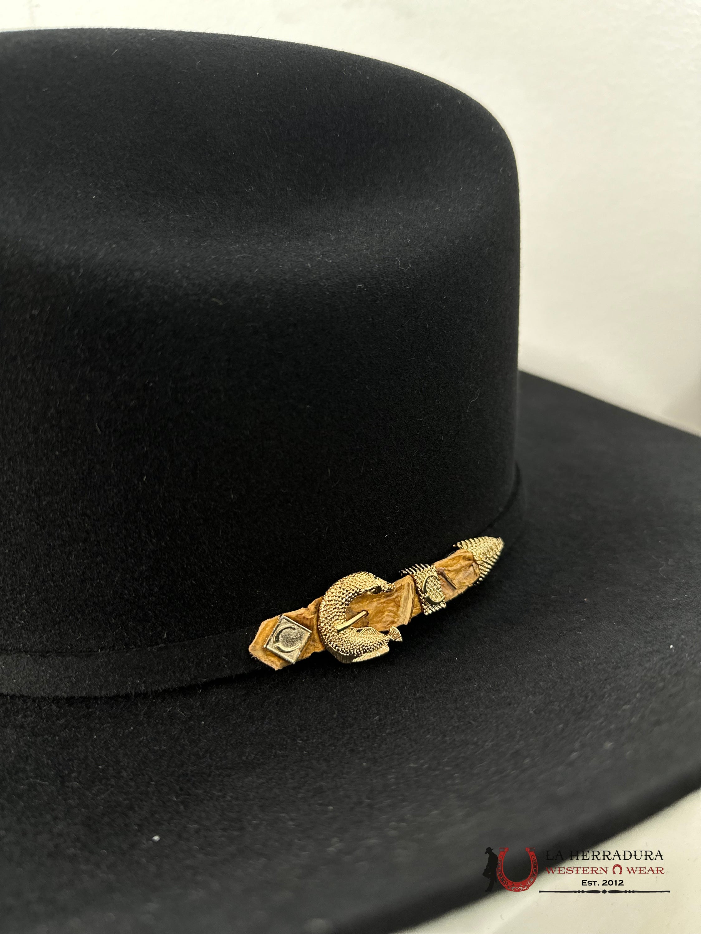 Cuadra 50X Fish Cattleman Black Felt Hat