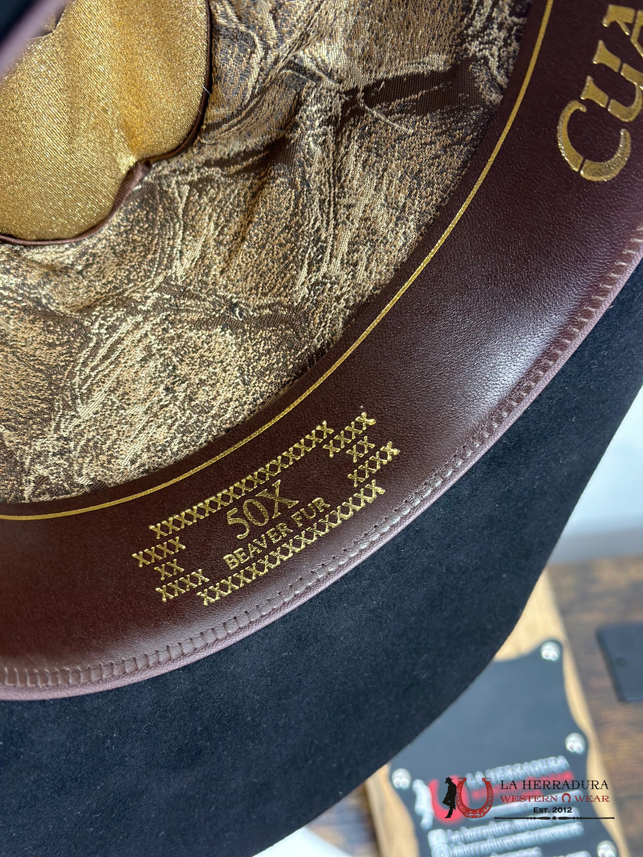 Cuadra 50X Fish Cattleman Black Felt Hat