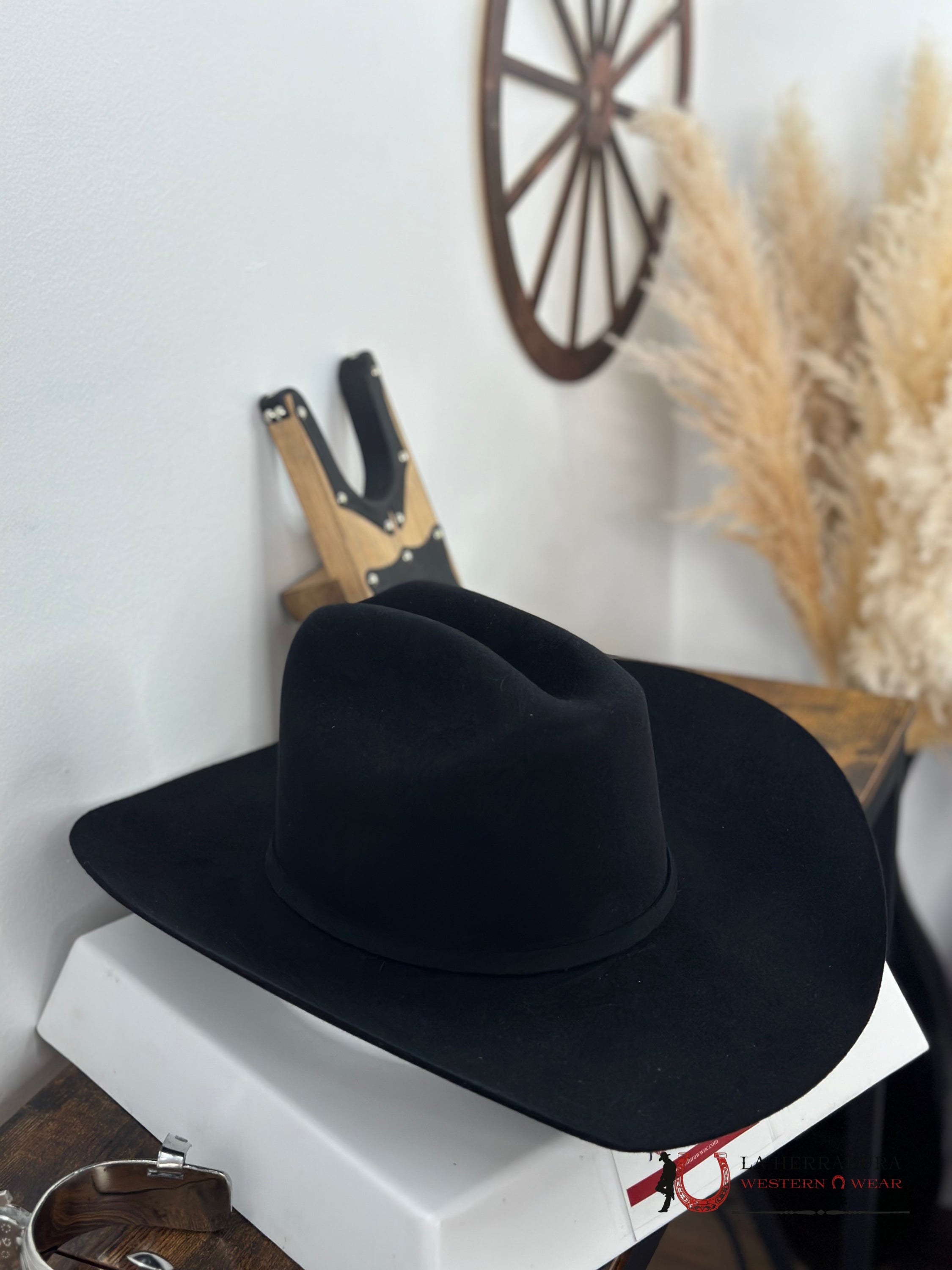 Cuadra 50X Fish Cattleman Black Felt Hat
