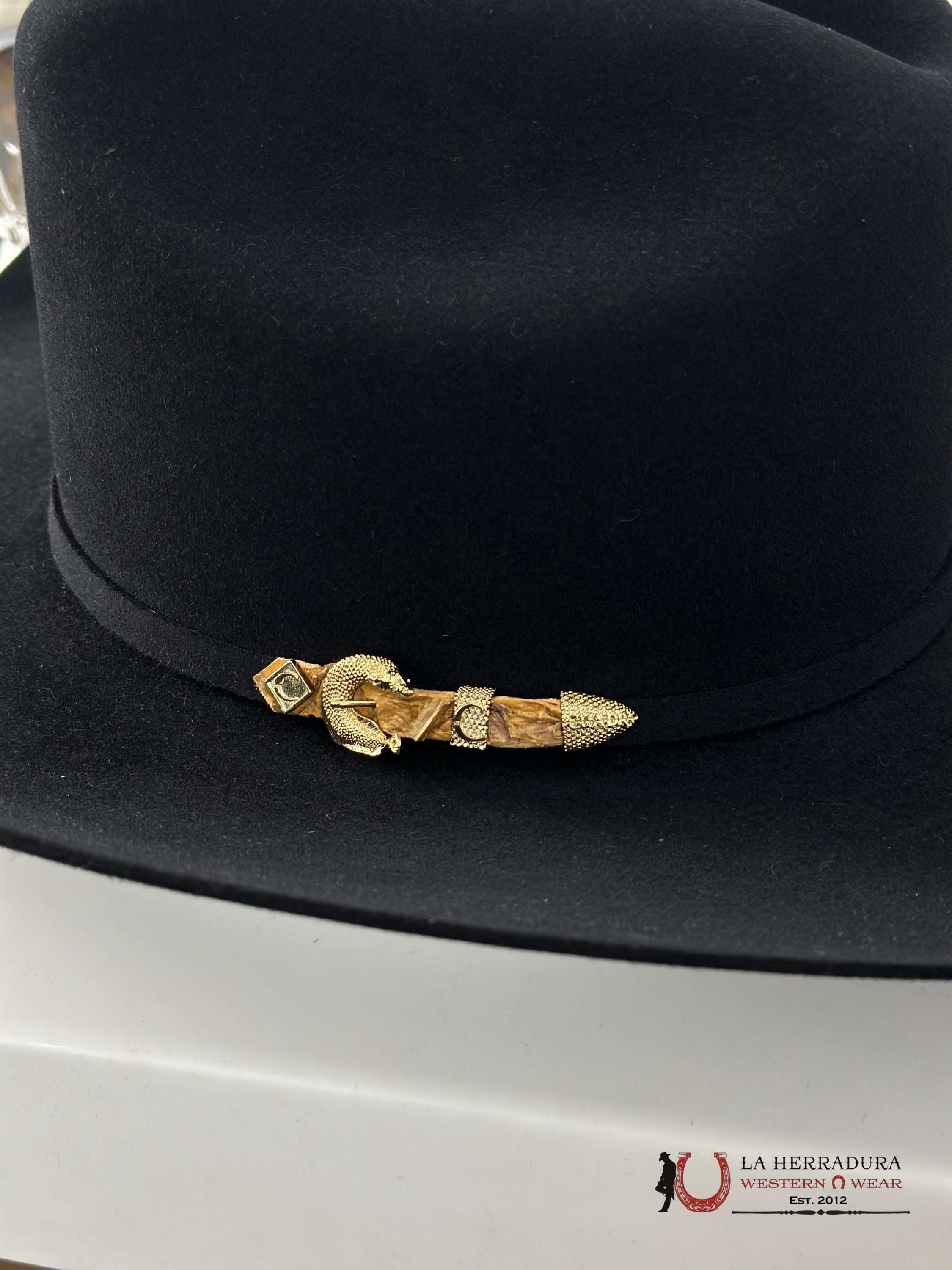 Cuadra 50X Fish Cattleman Black Felt Hat