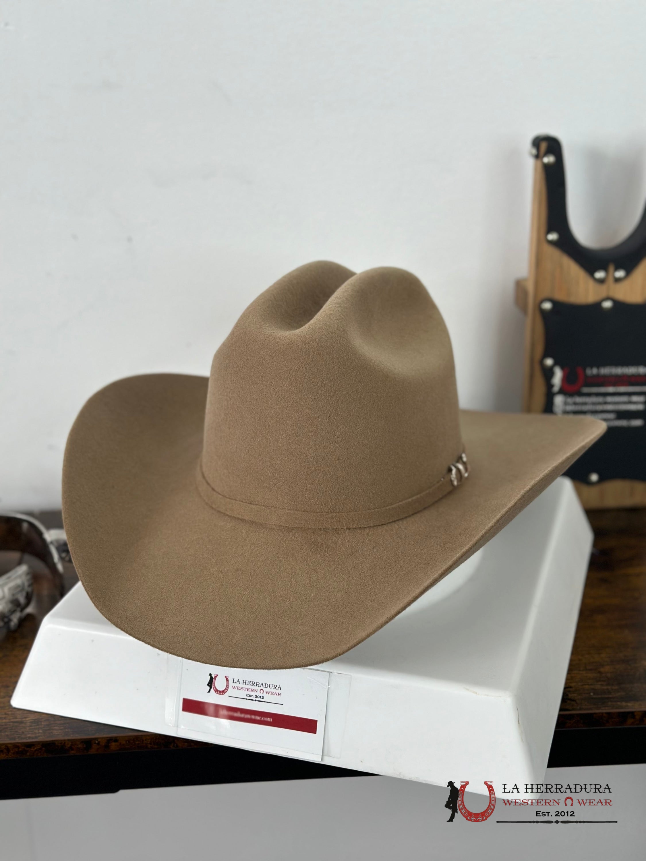 Cuadra 5X Python Cattleman Fawn Felt Hat