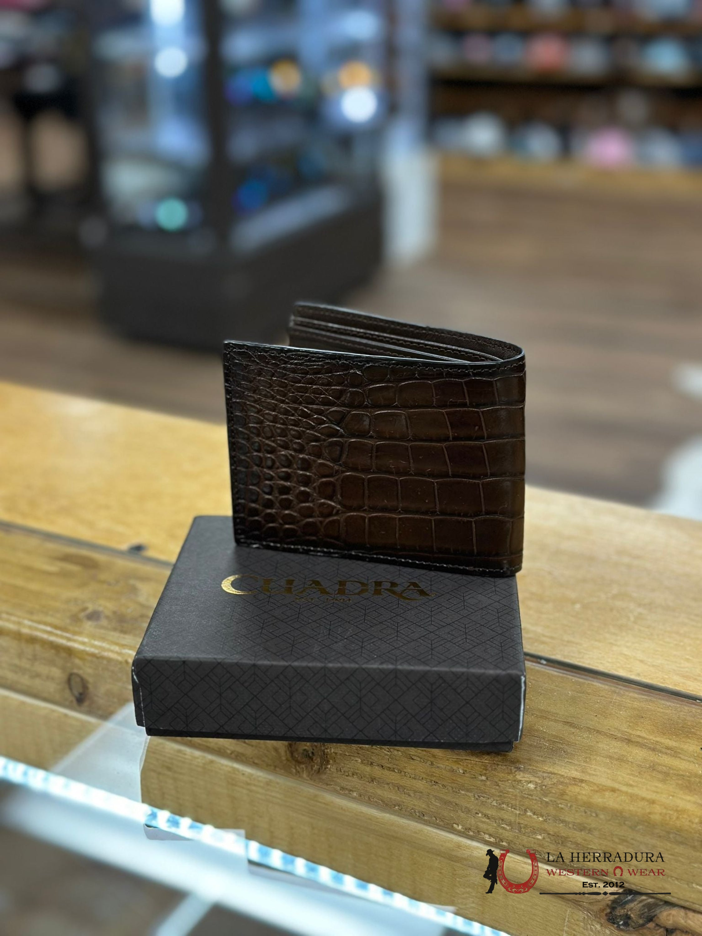 Cuadra Alligator Ant Mn Honey Wallet Accesorios