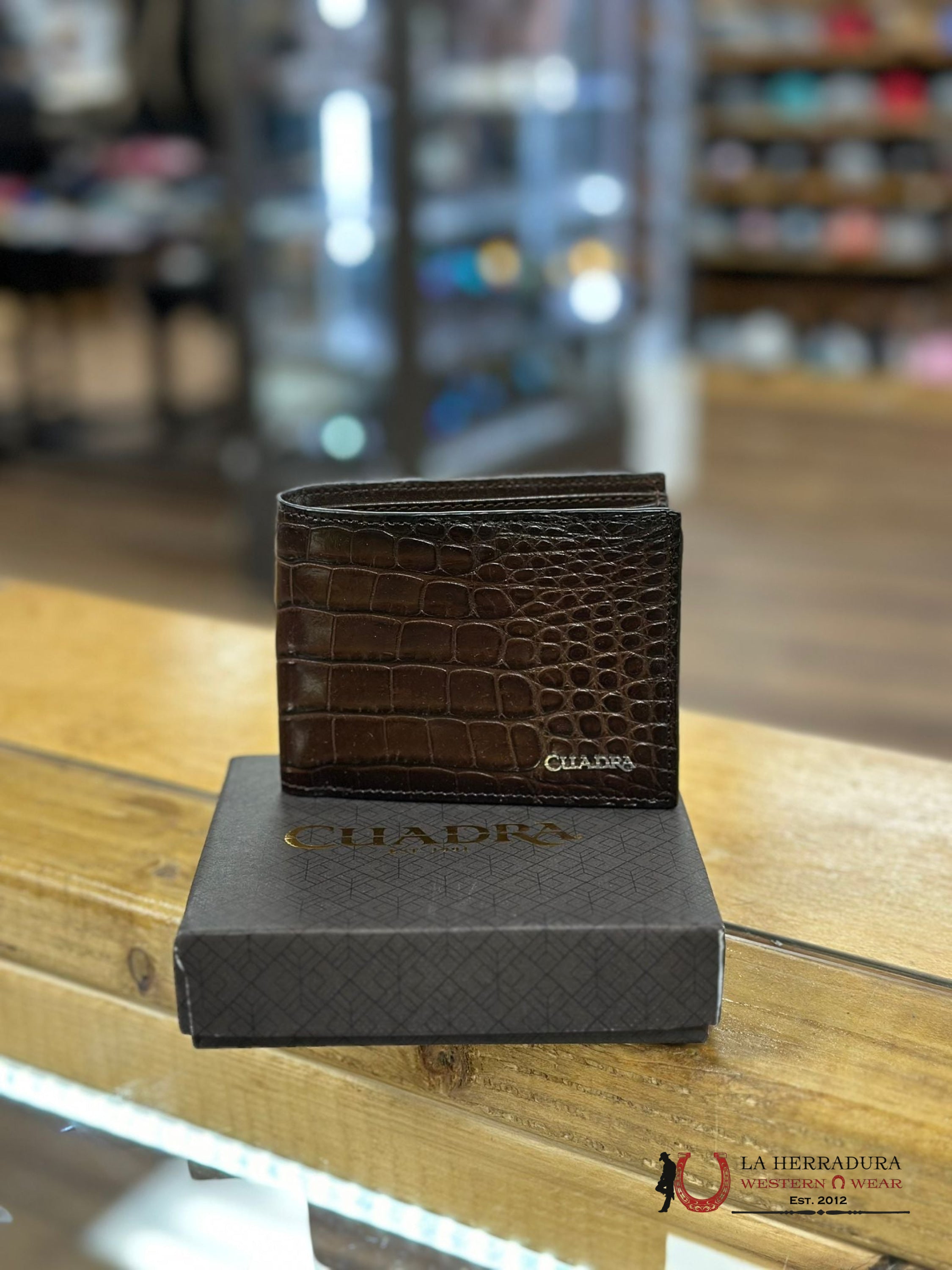 Cuadra Alligator Ant Mn Honey Wallet Accesorios