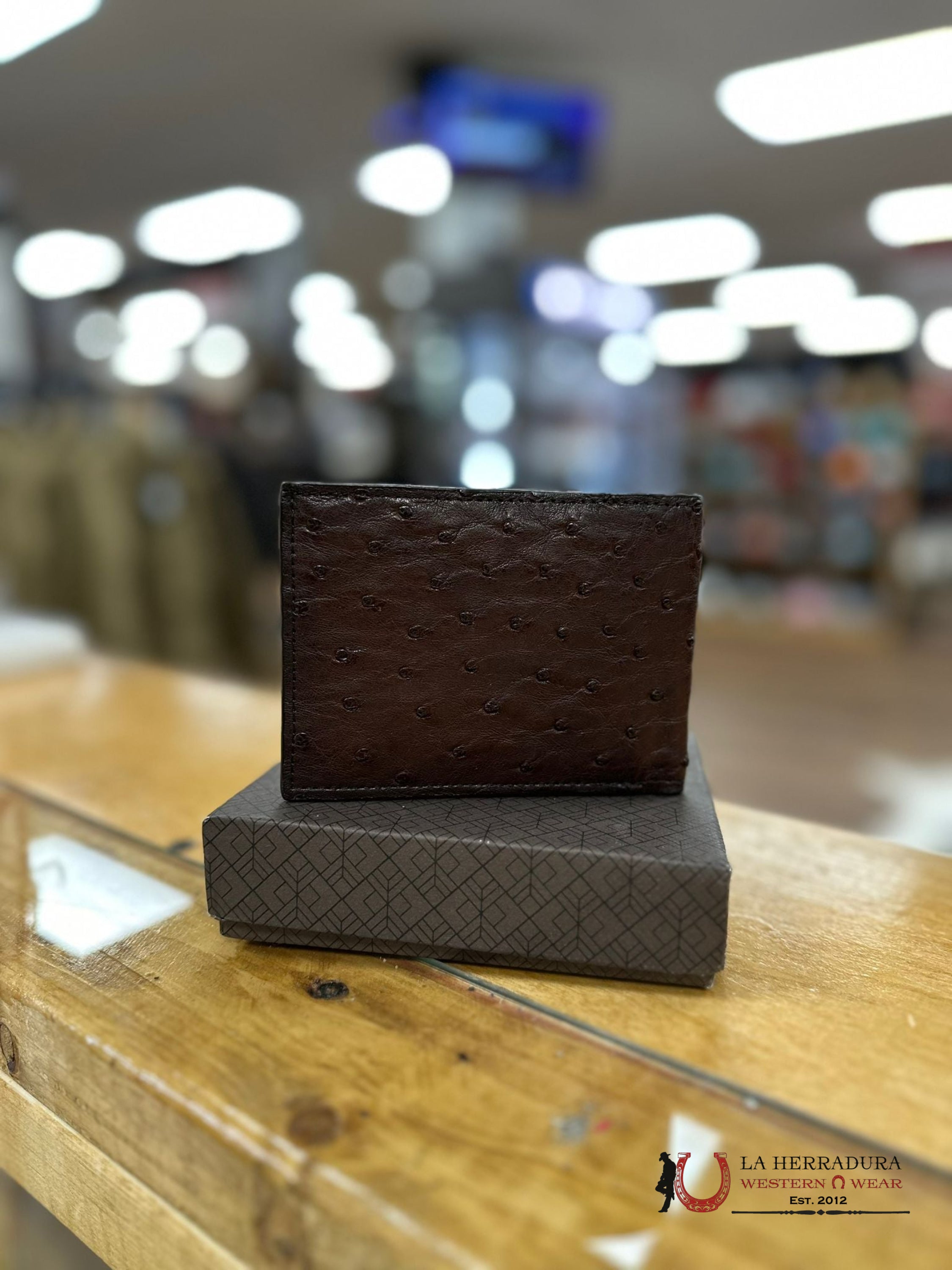 Cuadra Avestruz Brown Ostrich Wallet Accesorios