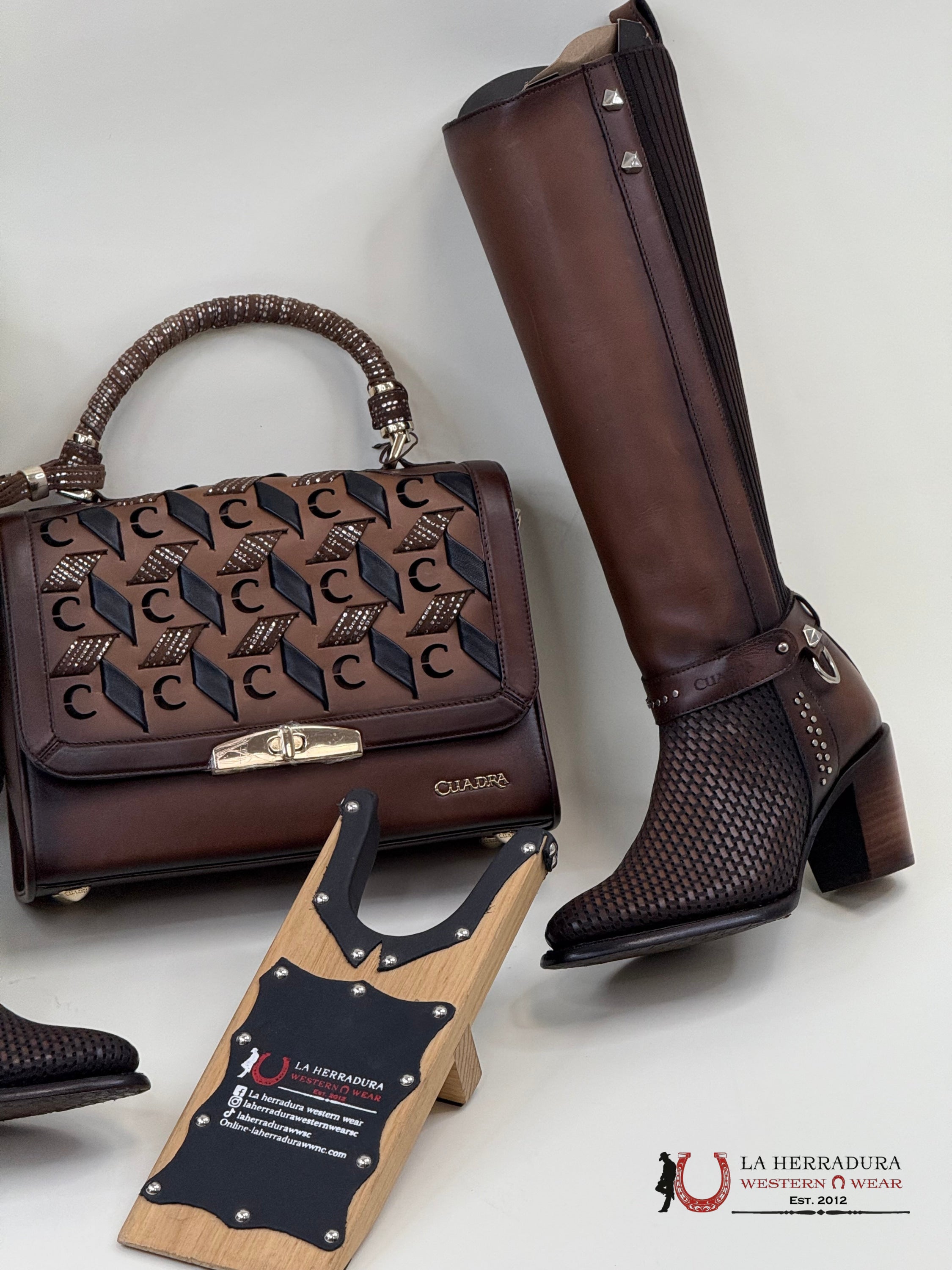 Cuadra Honey Leather Handbag Ropa Mujeres