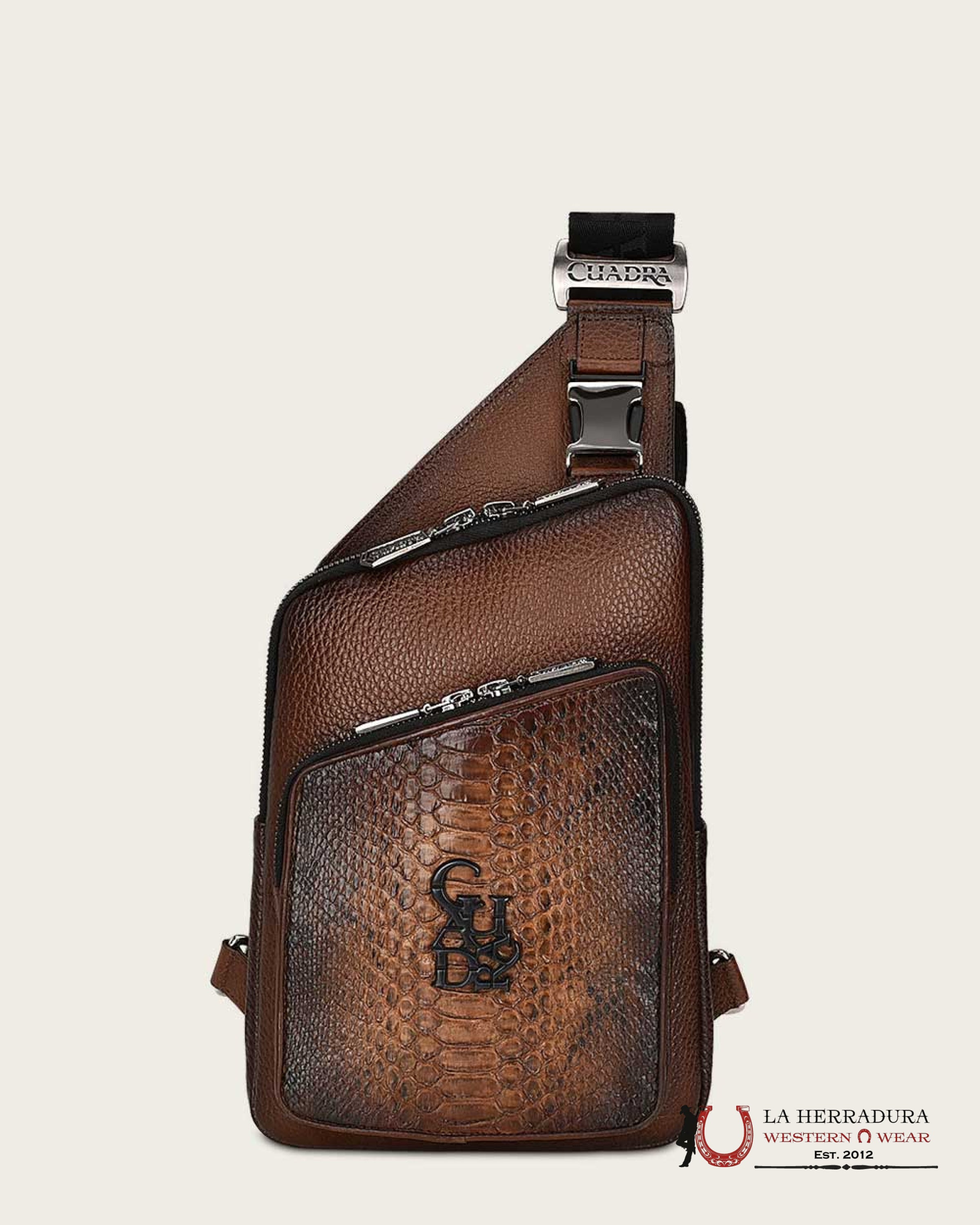 Cuadra BANDOLERA PITON OVER CAFE Crossbody bag Men DU503 ACCESORIOS