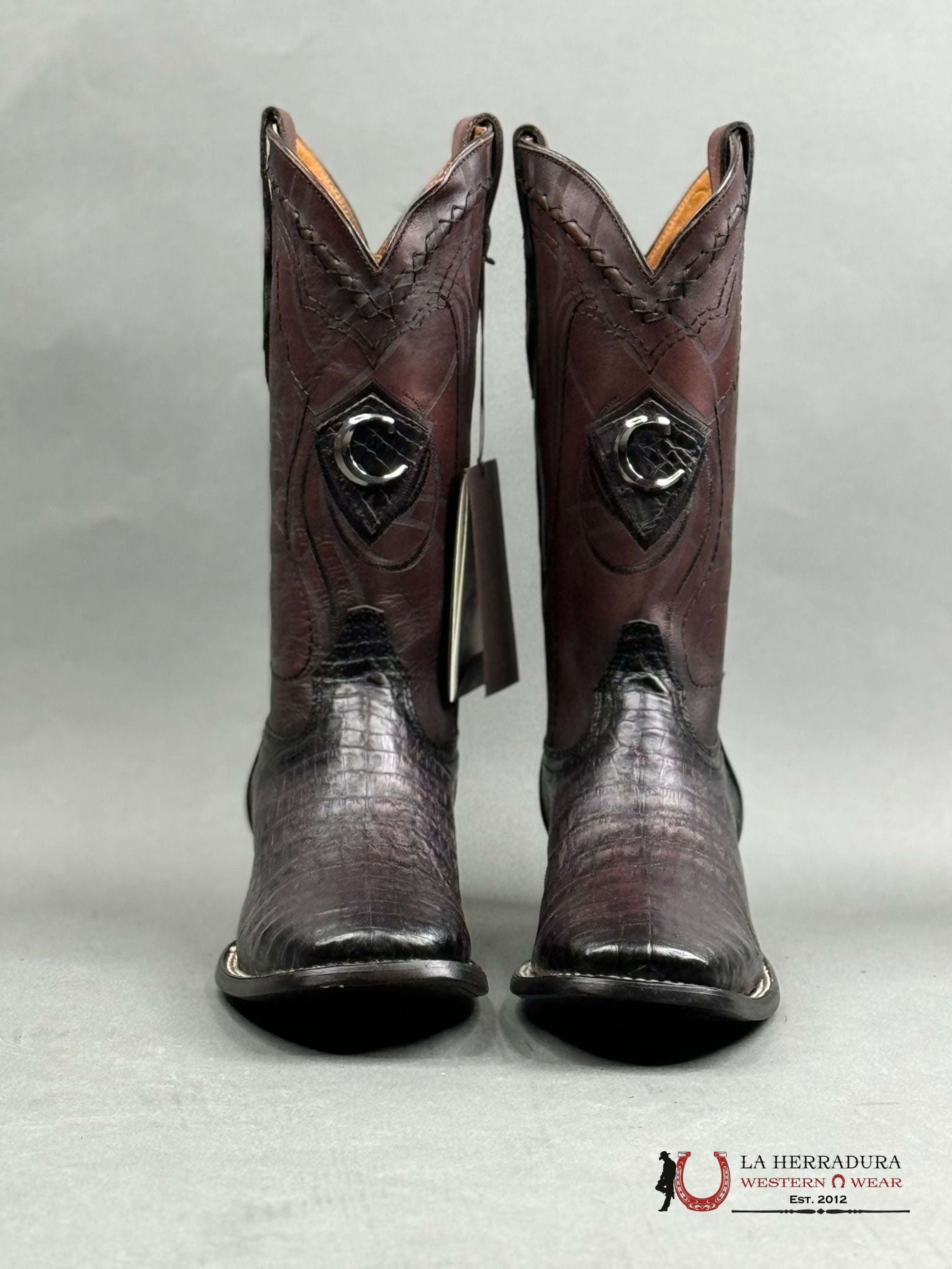 Cuadra Boot Fuscus Belly Blackcherry Square Toe Botas Hombres