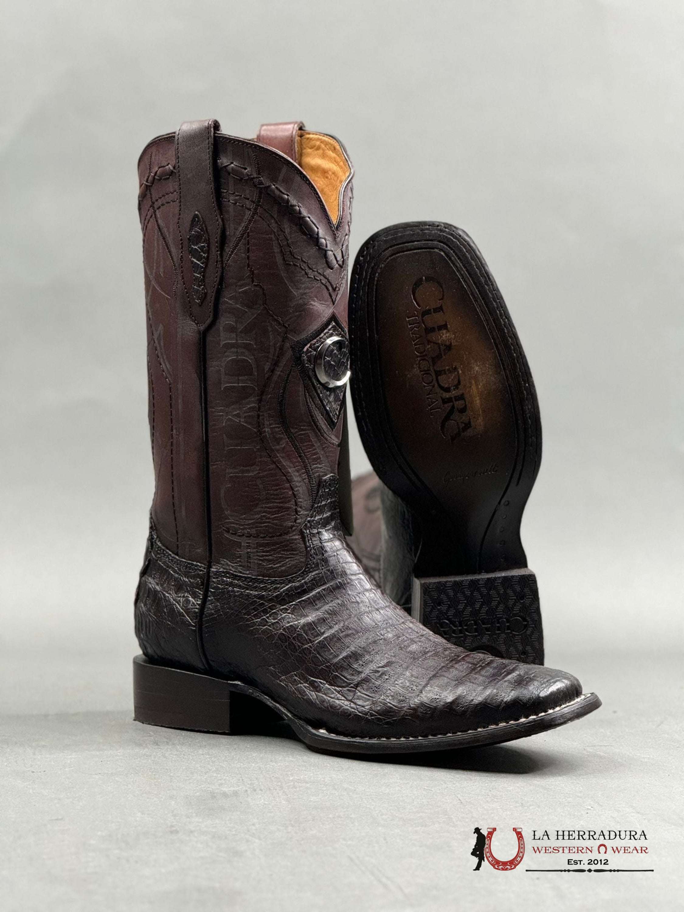 Cuadra Boot Fuscus Belly Blackcherry Square Toe Botas Hombres
