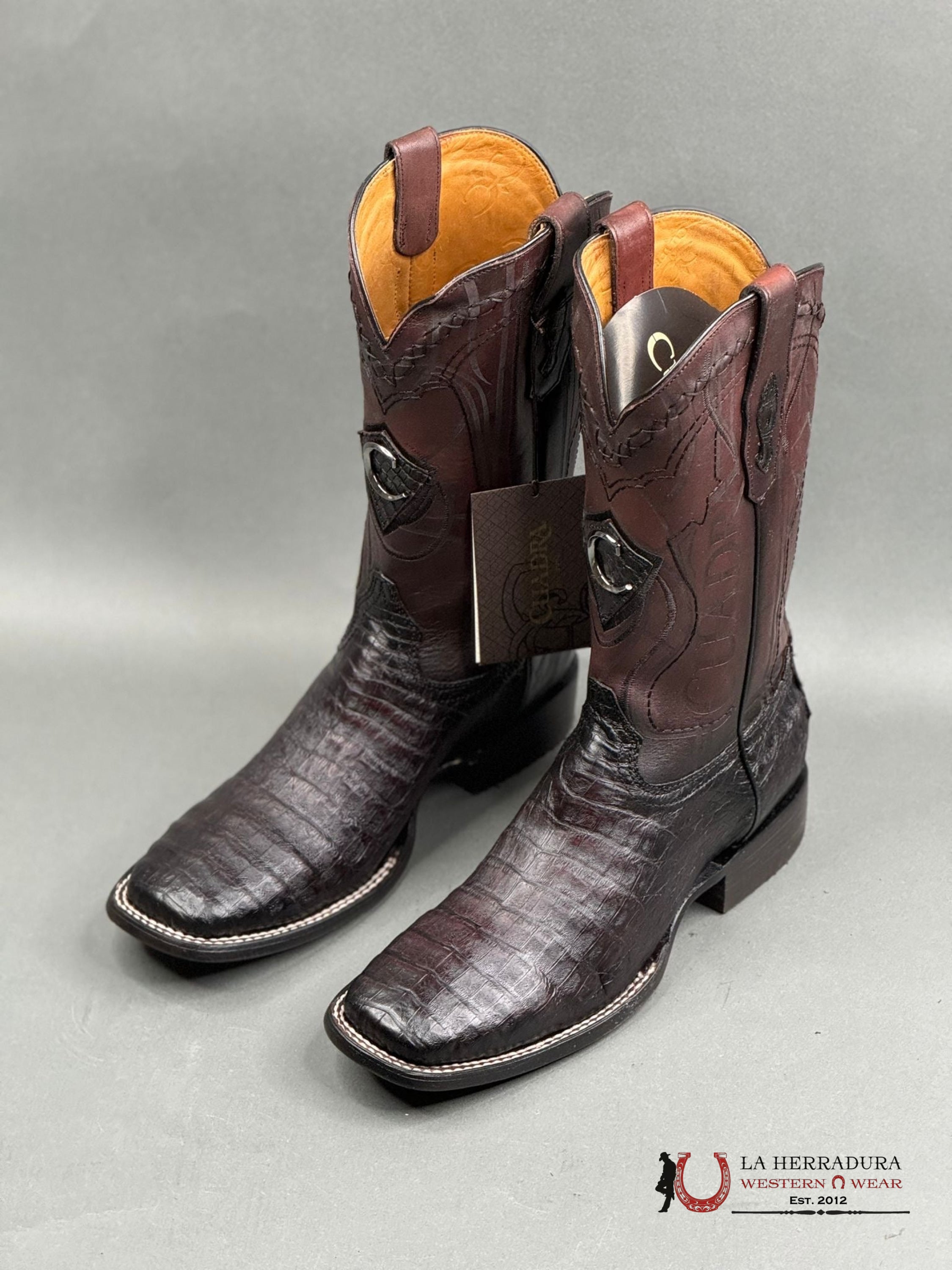 Cuadra Boot Fuscus Belly Blackcherry Square Toe Botas Hombres