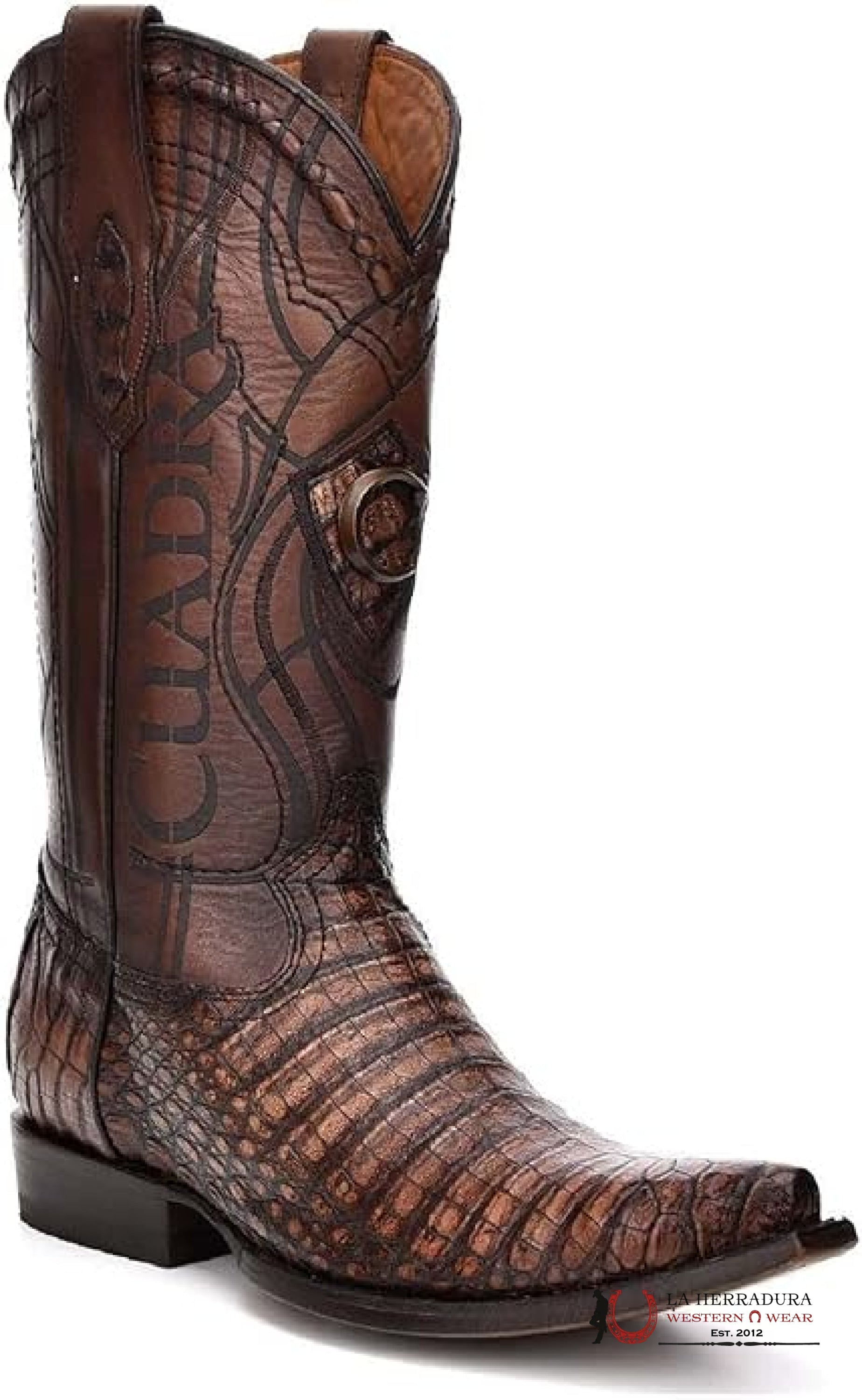 CUADRA BOOT FUSCUS BELLY CAIMAN LASER PORTO MAPLE SNIP TOE 2B10FY BOTAS HOMBRES