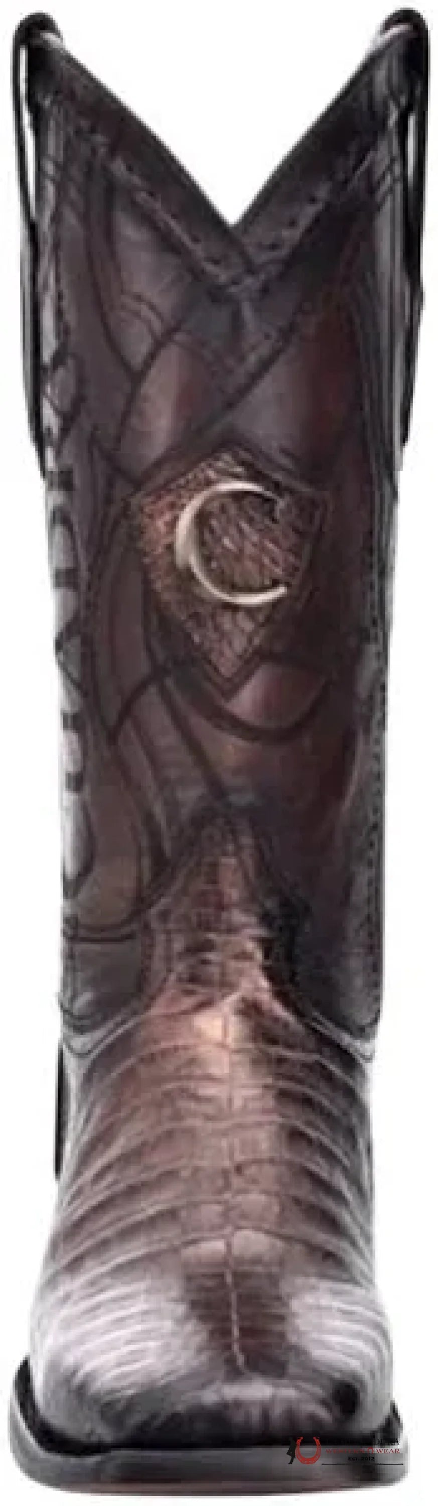 CUADRA BOOT FUSCUS BELLY CAIMAN PORTO MAPLE LASER & EMBROIDERY SQUARE TOE CU620 CUARDRA MENS BOOTS