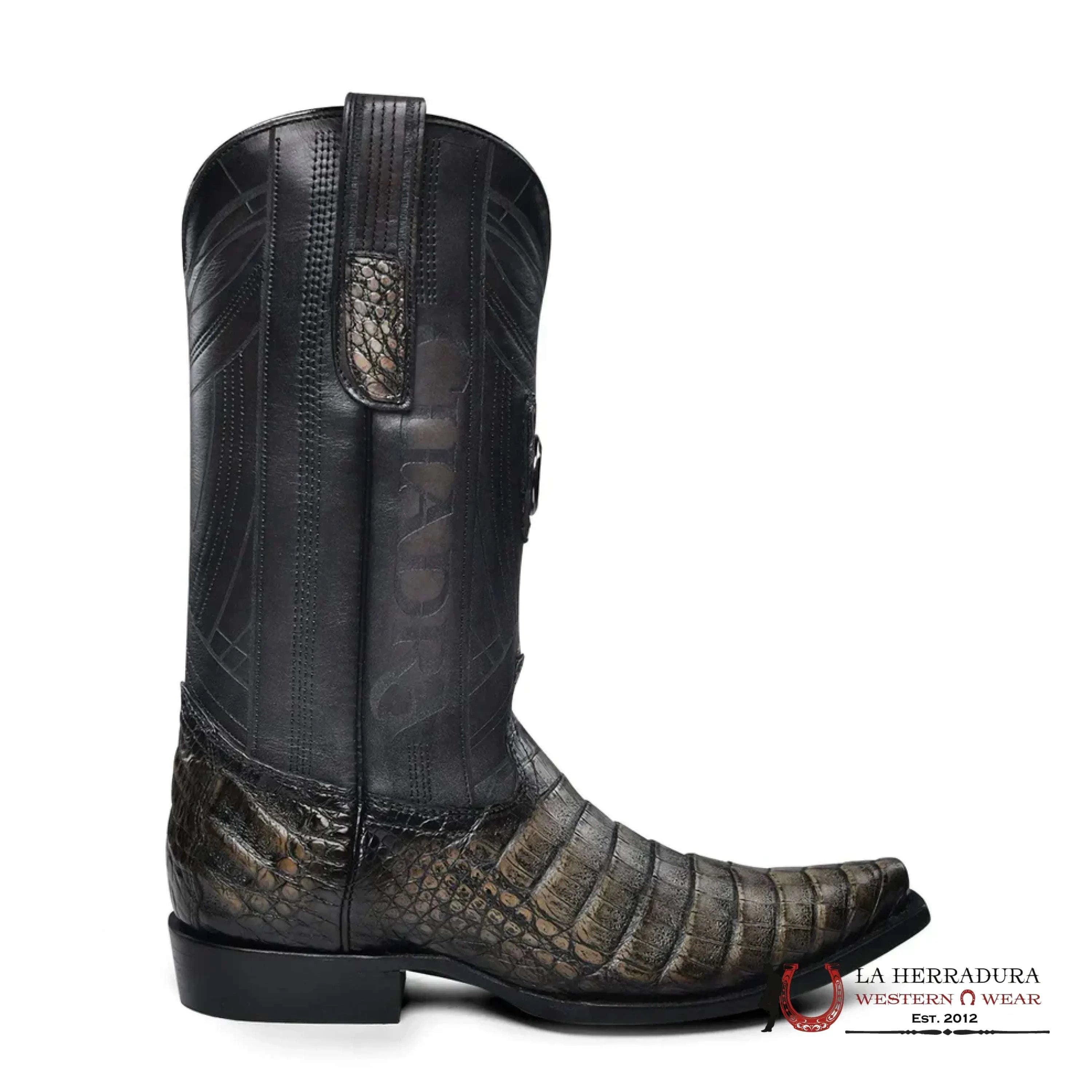 CUADRA BOOT FUSCUS LOMO BELLY ATLANTIC BLACK SAND SNIP TOE CU842 BOTAS HOMBRES