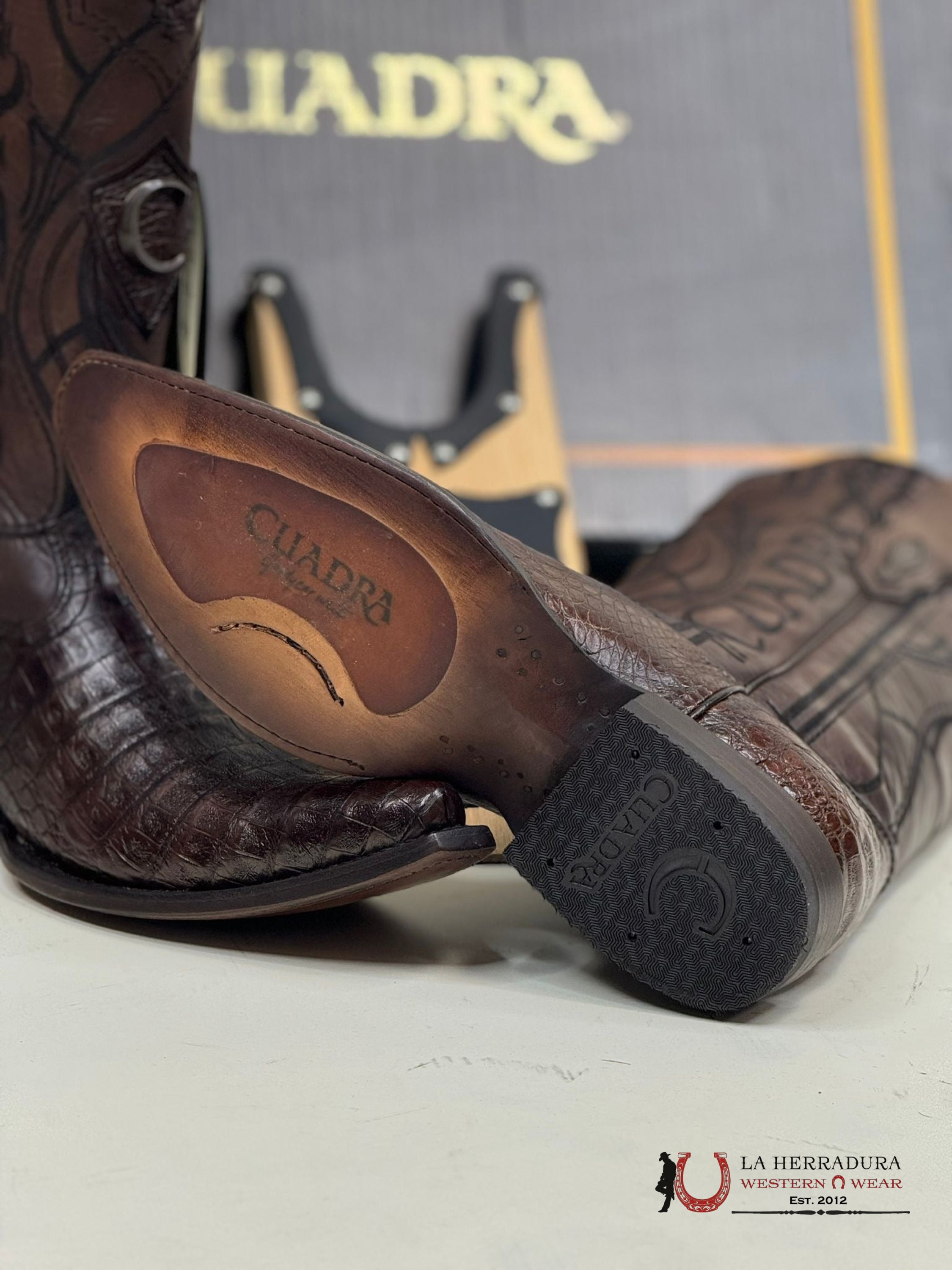 Cuadra Boot Fuscus Lomo Belly Atlantic Straw Point Toe Cu843 Botas Hombres