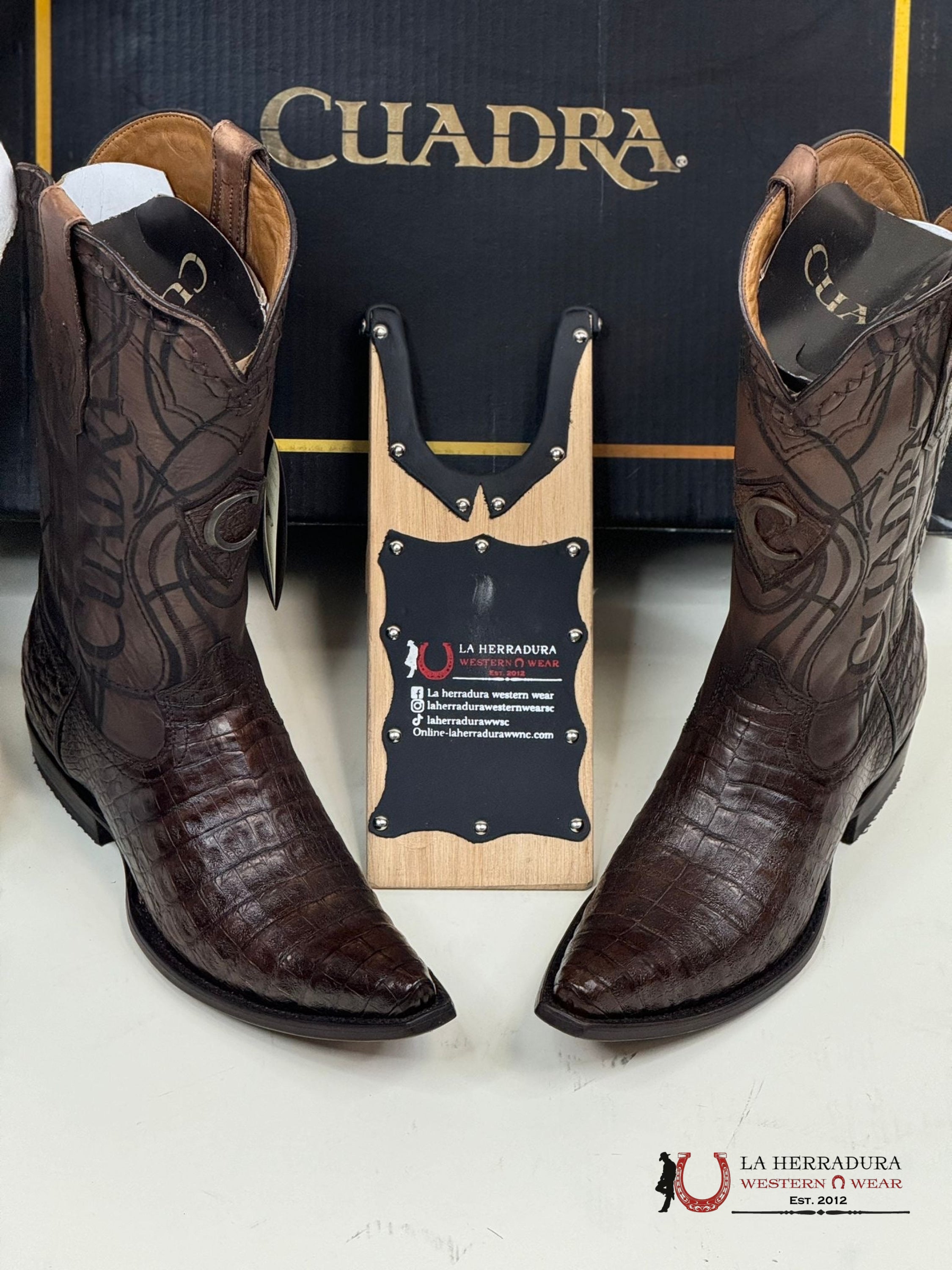 Cuadra Boot Fuscus Lomo Belly Atlantic Straw Point Toe Cu843 Botas Hombres