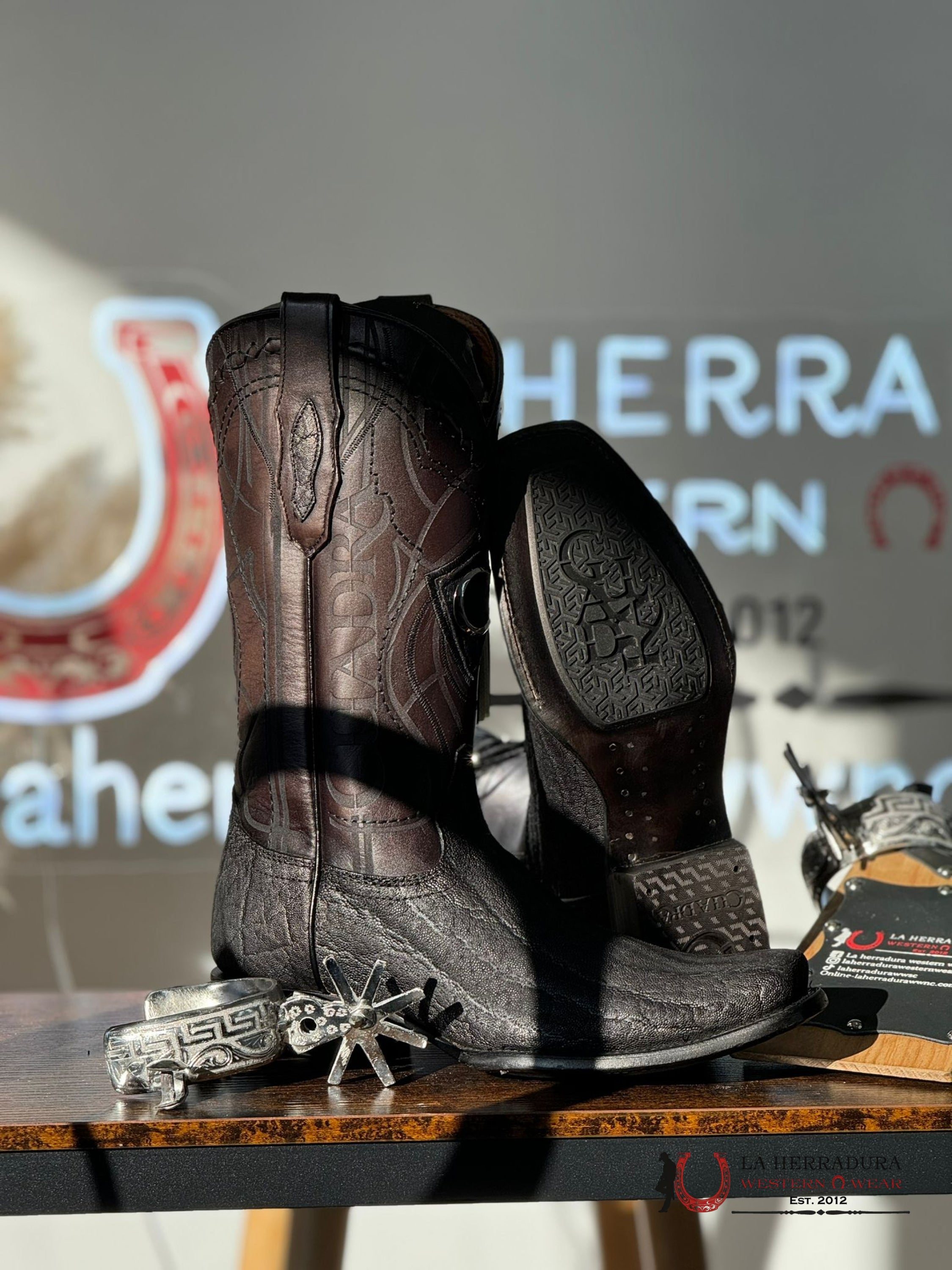 Cuadra Boots Elephant Black Elefante Botas Hombres