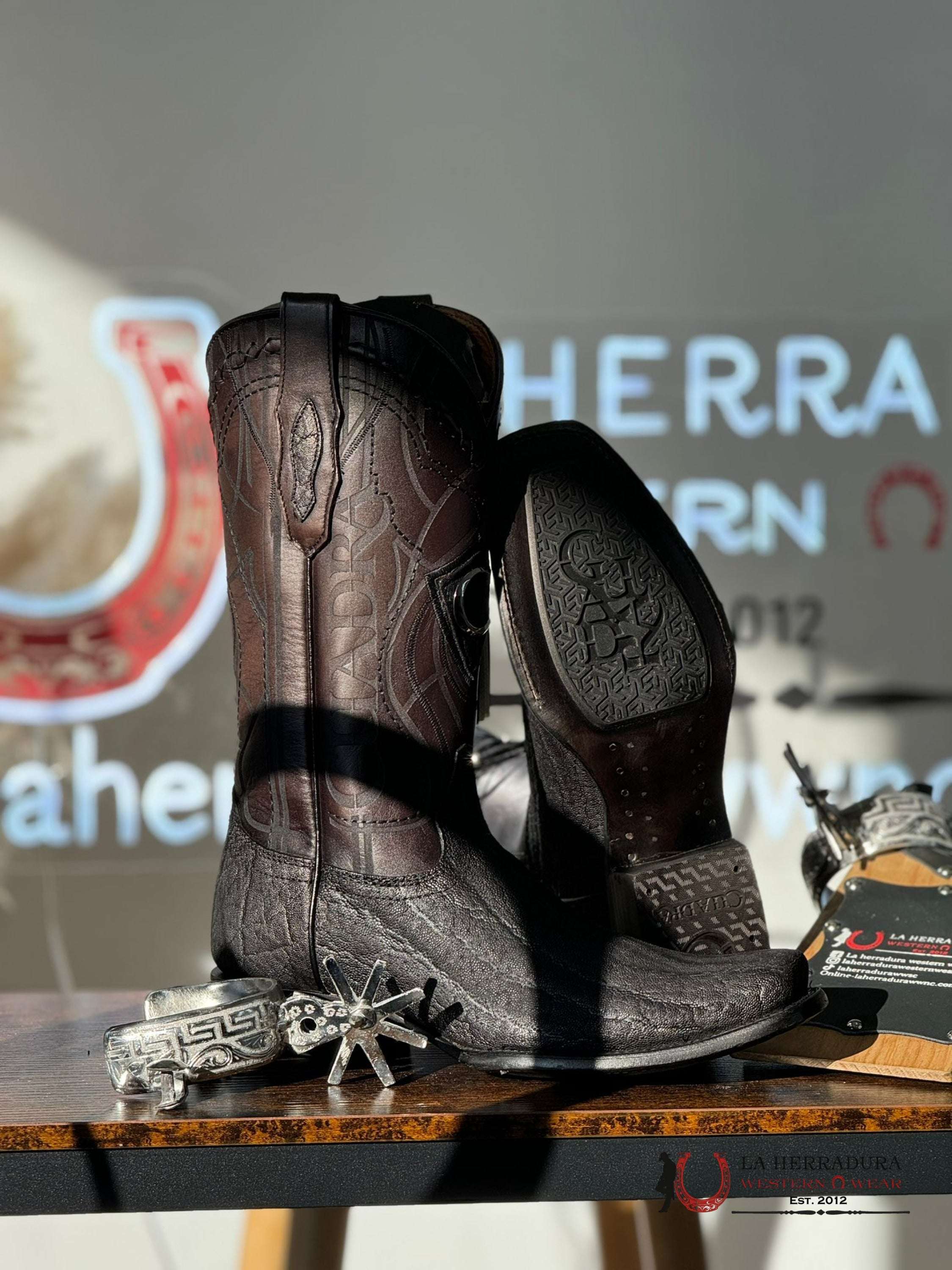 Cuadra Boots Elephant Black Elefante Botas Hombres