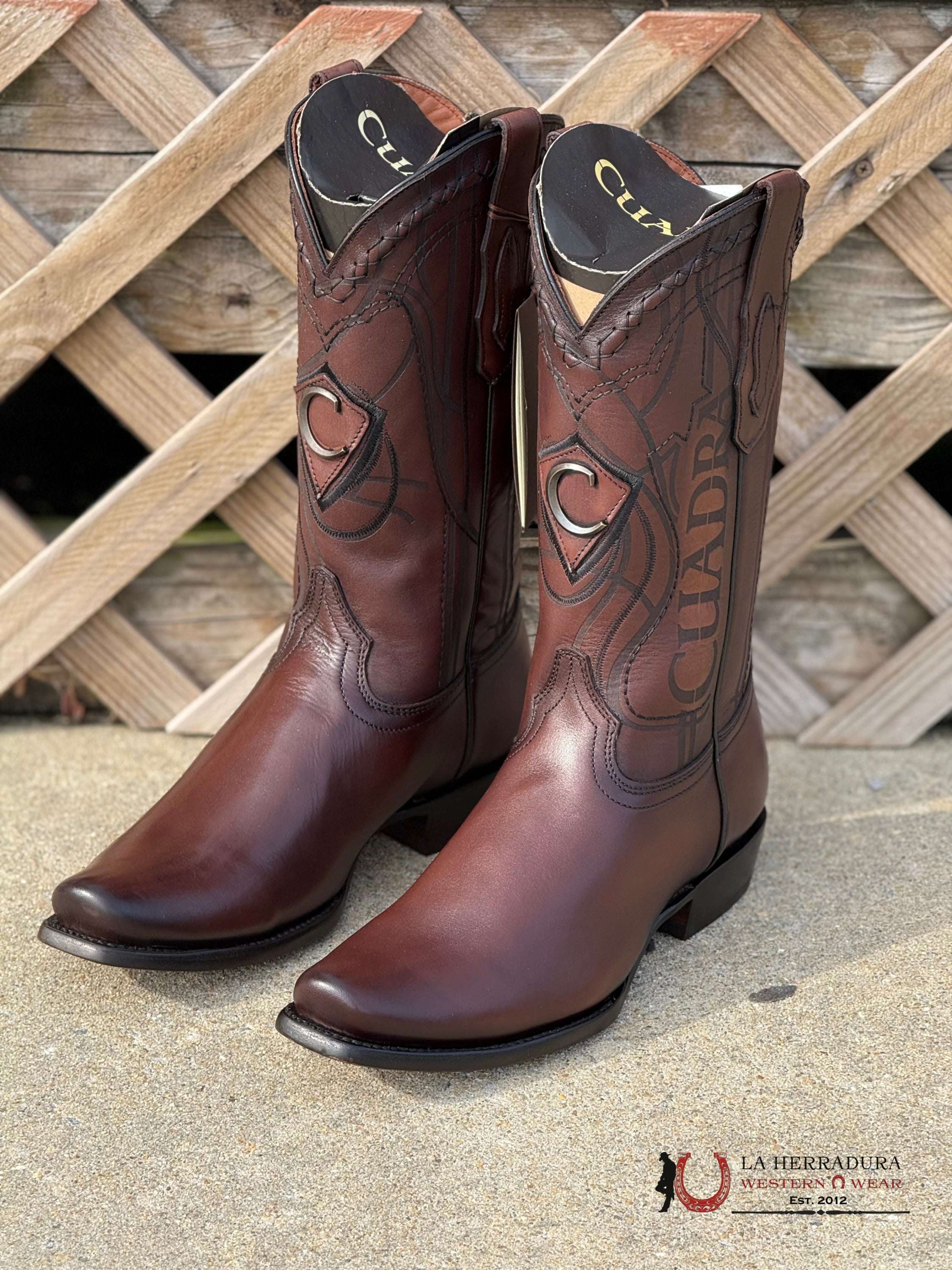 Cuadra Boots Res Sill Del Vasco Over Castaño Brown Narrow Sq Toe Botas Hombres