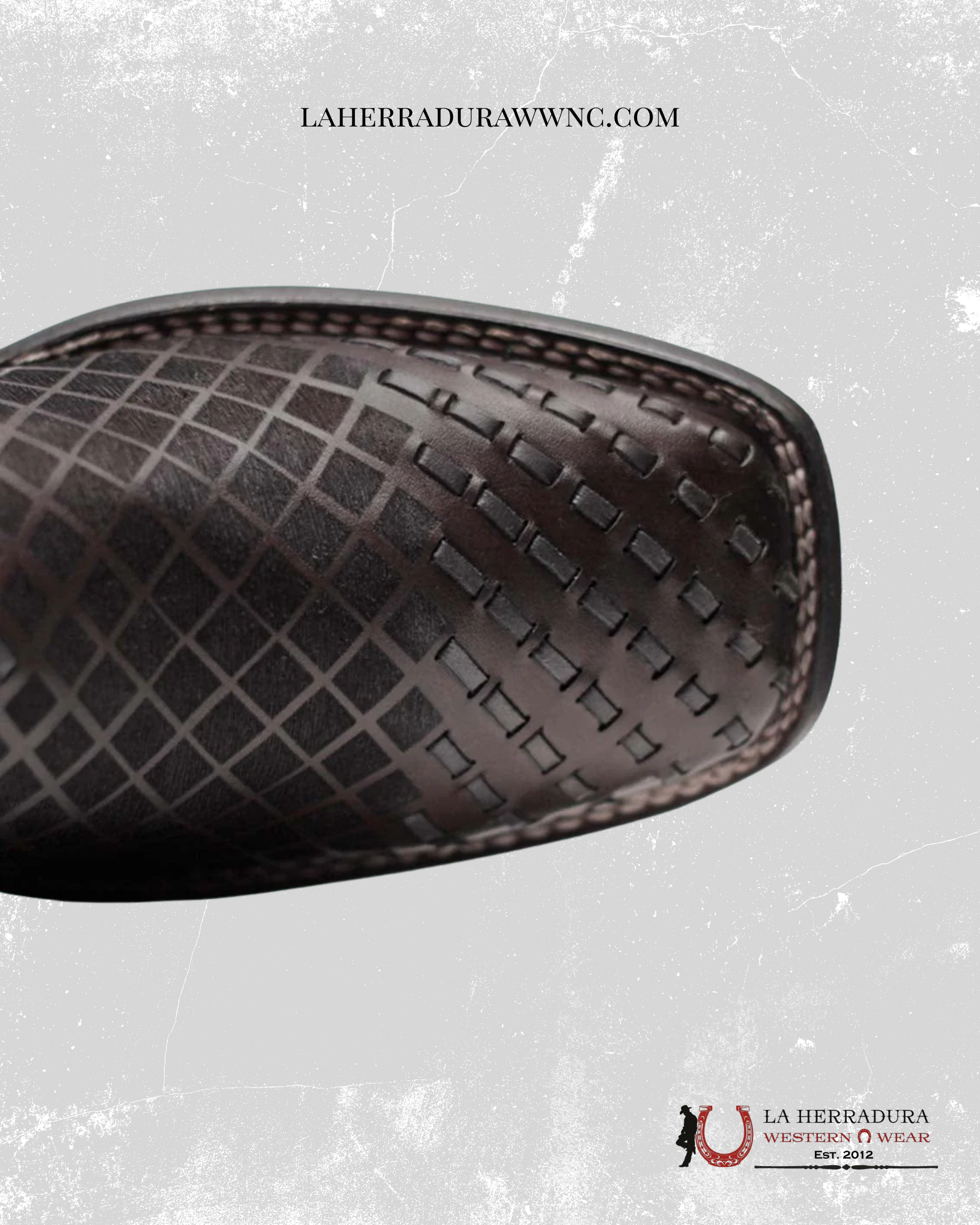 CUADRA BOOTS SQUARE TOE LASER SILLERO OVER BLACK LASER CU676 BOTAS HOMBRES