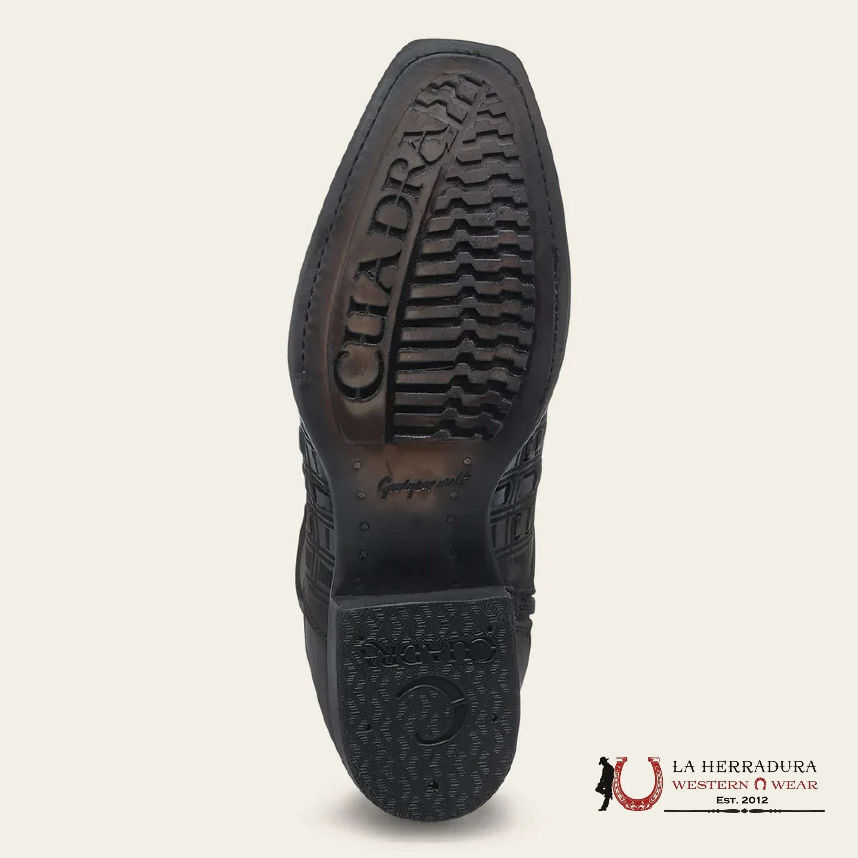 CUADRA BOTA DE RES CHOCOLATE & BLACK LÁSER CU940 BOTAS HOMBRES