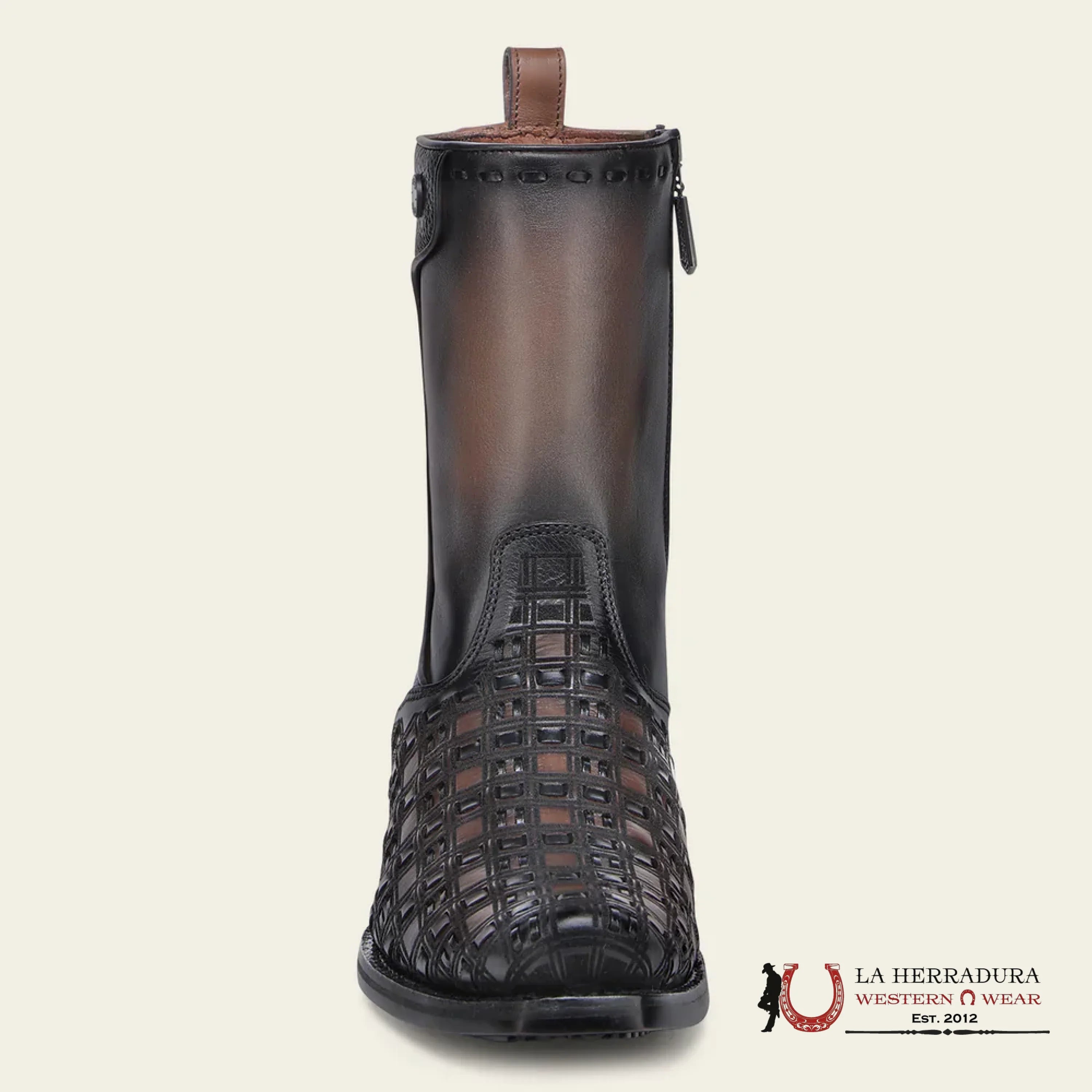 CUADRA BOTA DE RES CHOCOLATE & BLACK LÁSER CU940 BOTAS HOMBRES