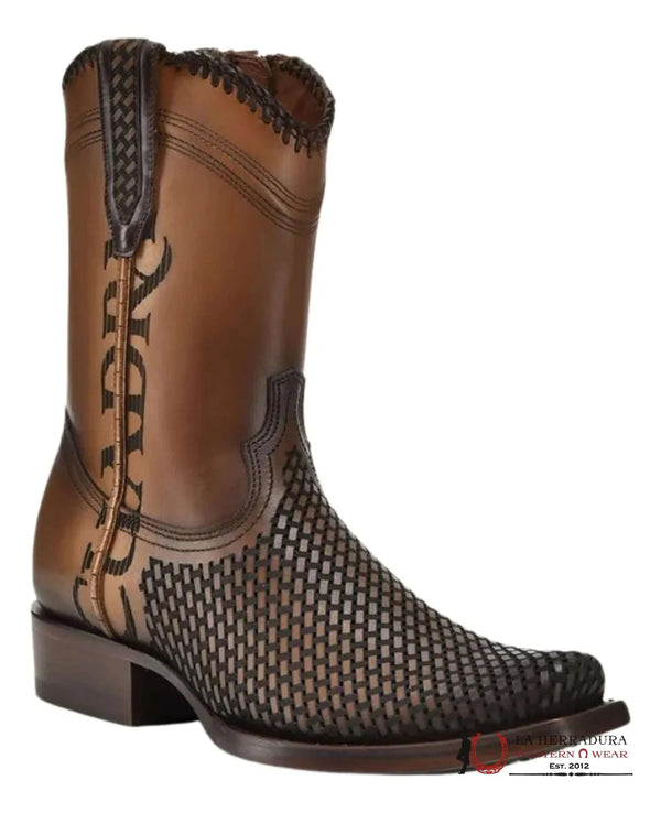 CUADRA CU817 BOTA DE PIEL DE RES CRUST DENVER CAFE