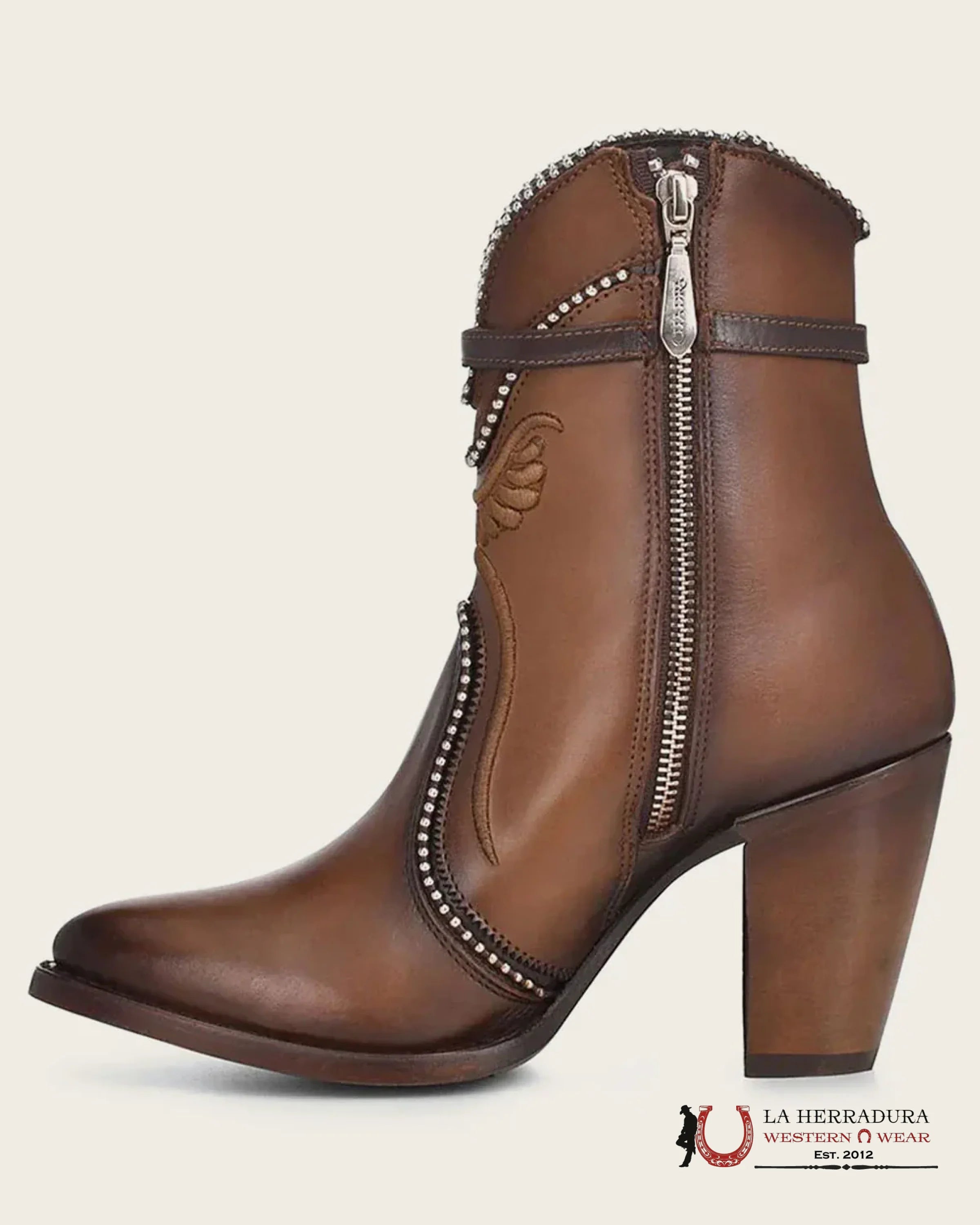 Cuadra Botín De Res Aztec Maple Round Toe - 3F59RS BOTAS MUJERES