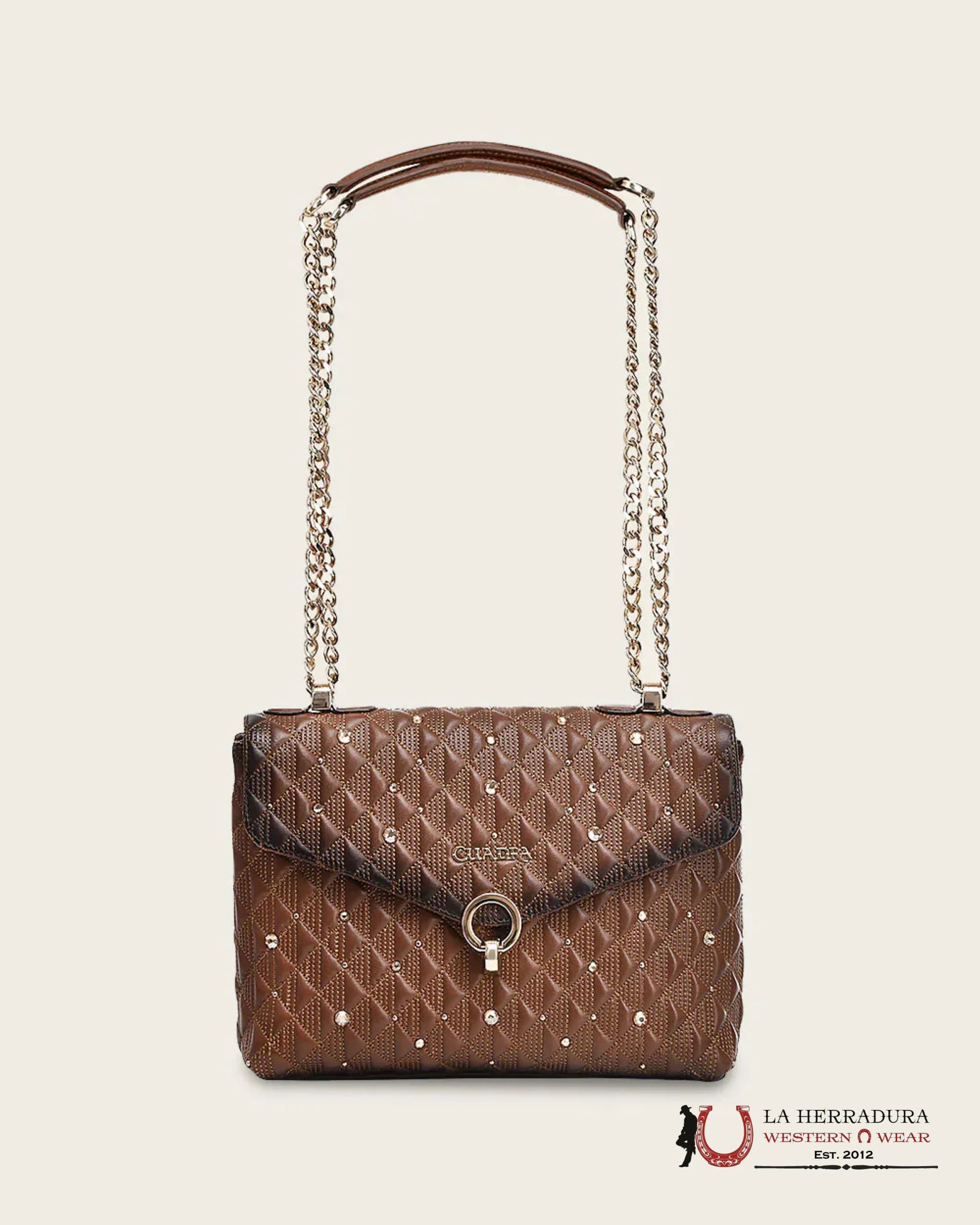 CUADRA BROWN BOVINE SHOULDER HANDBAG ROPA MUJERES