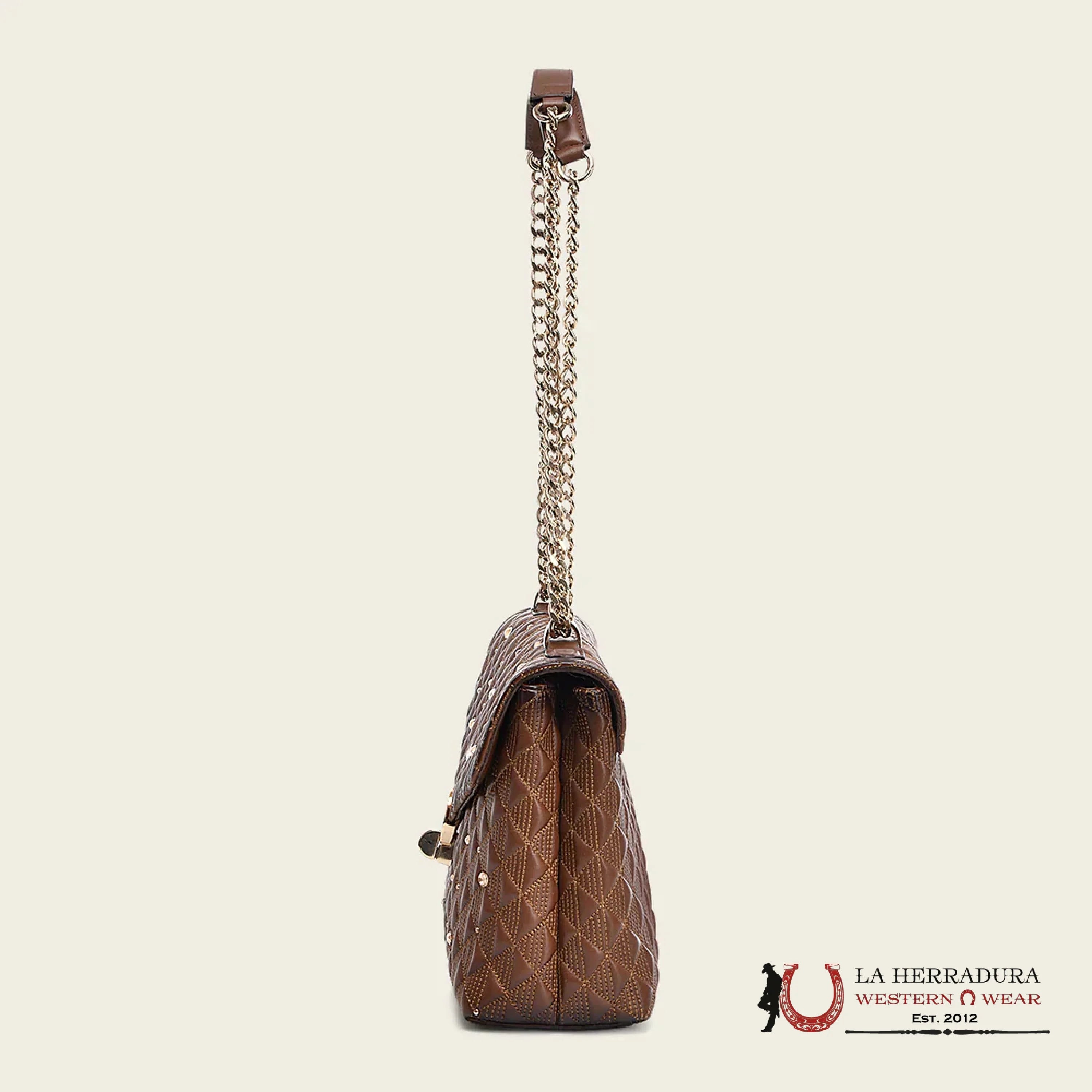 CUADRA BROWN BOVINE SHOULDER HANDBAG ROPA MUJERES