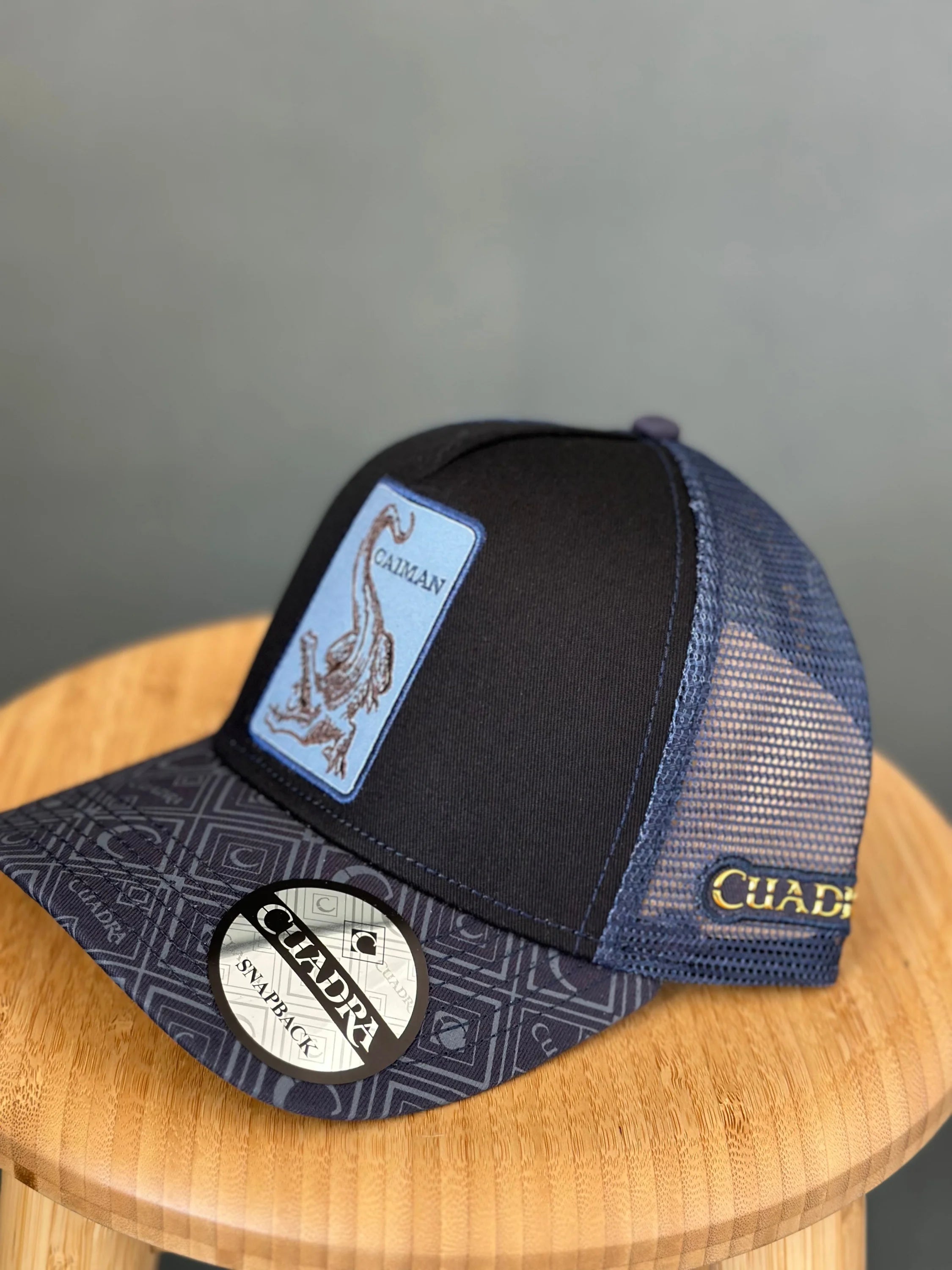 Cuadra Caiman Black/Blue Cap Caps Mens Gorras Hombres