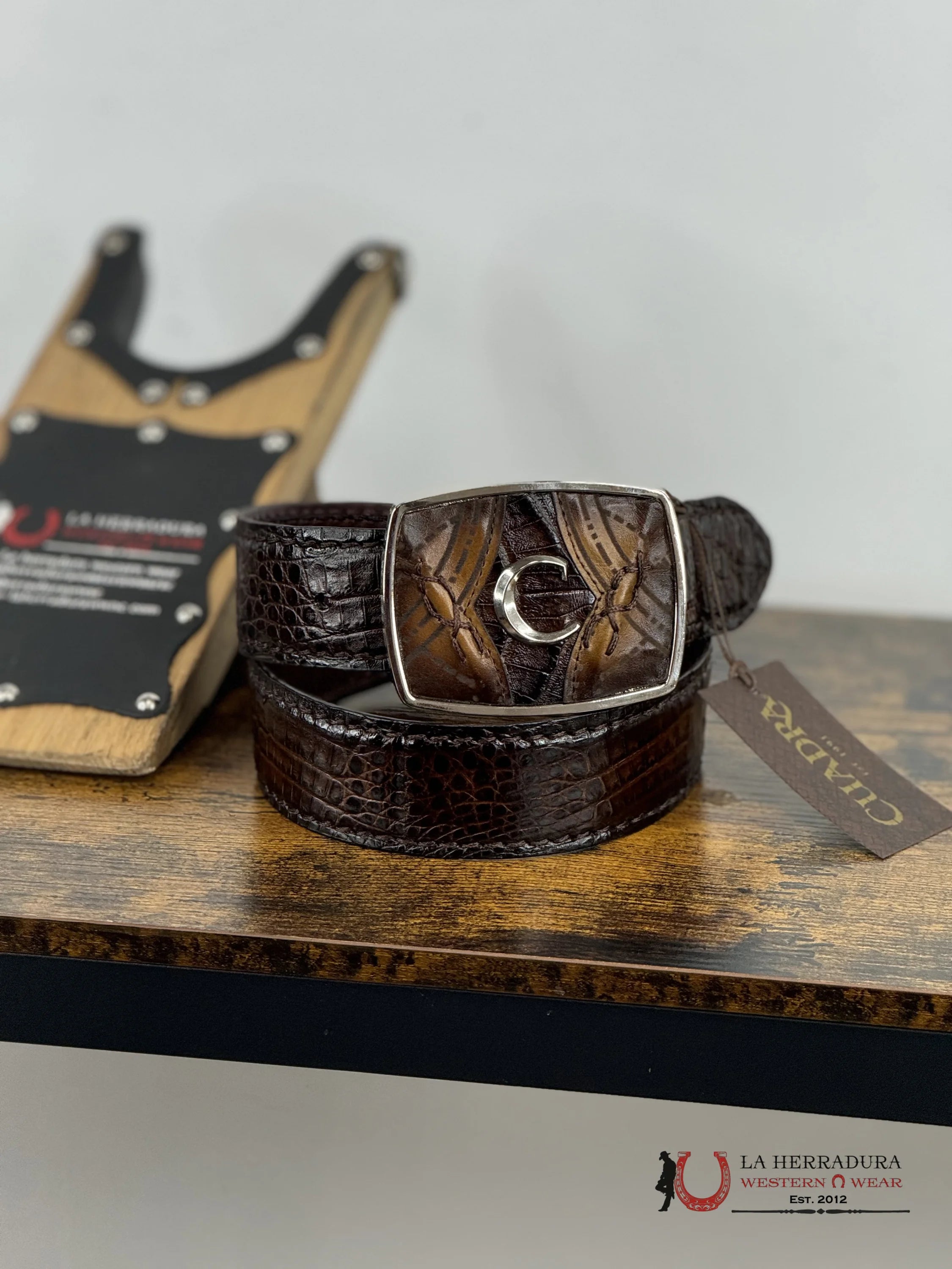 Cuadra Caiman Complete Atlantis Cafe Belt Cinturones Hombres
