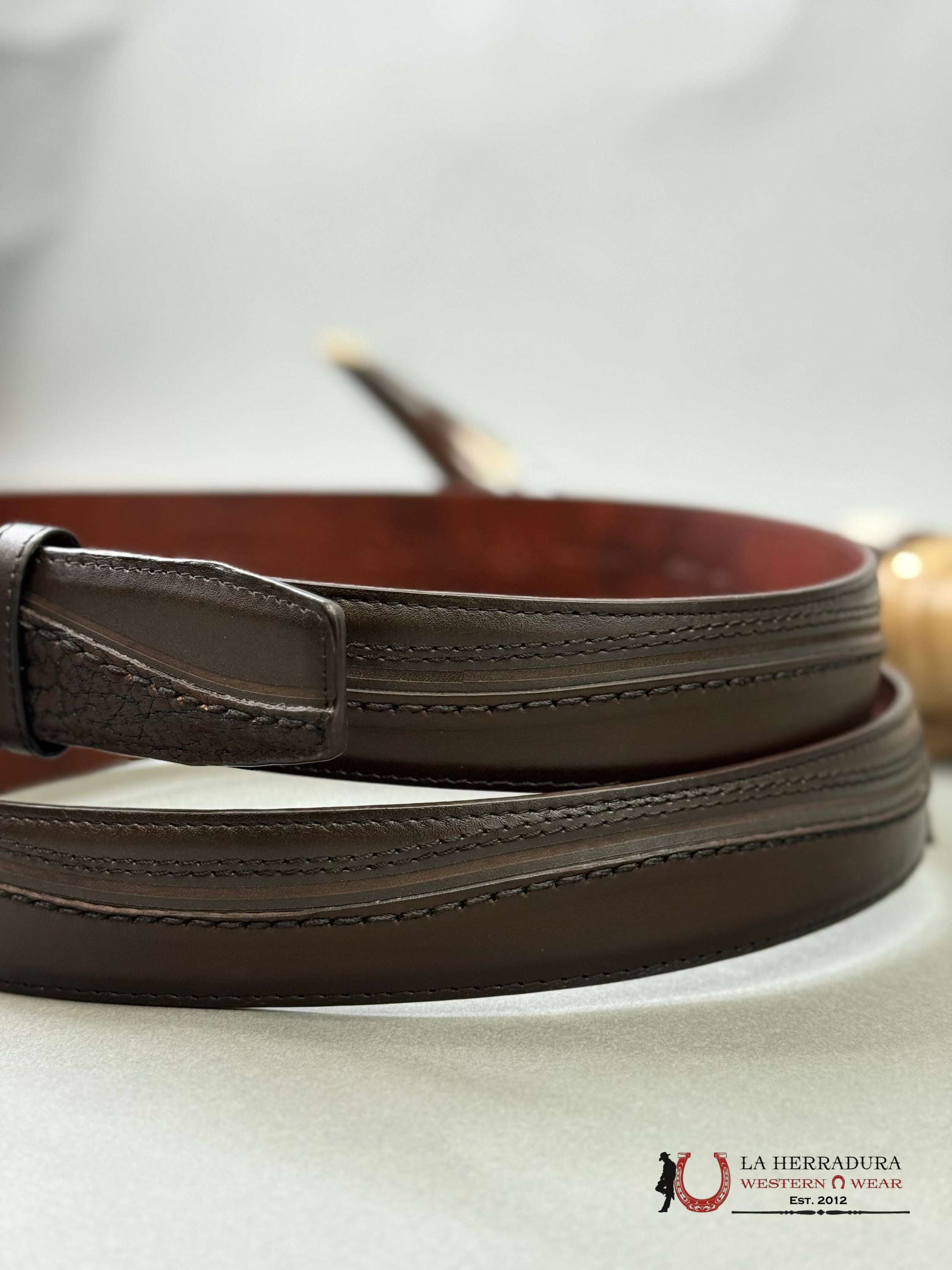 CUADRA Cinto De Res Toro Cuello Café CINTURONES HOMBRES