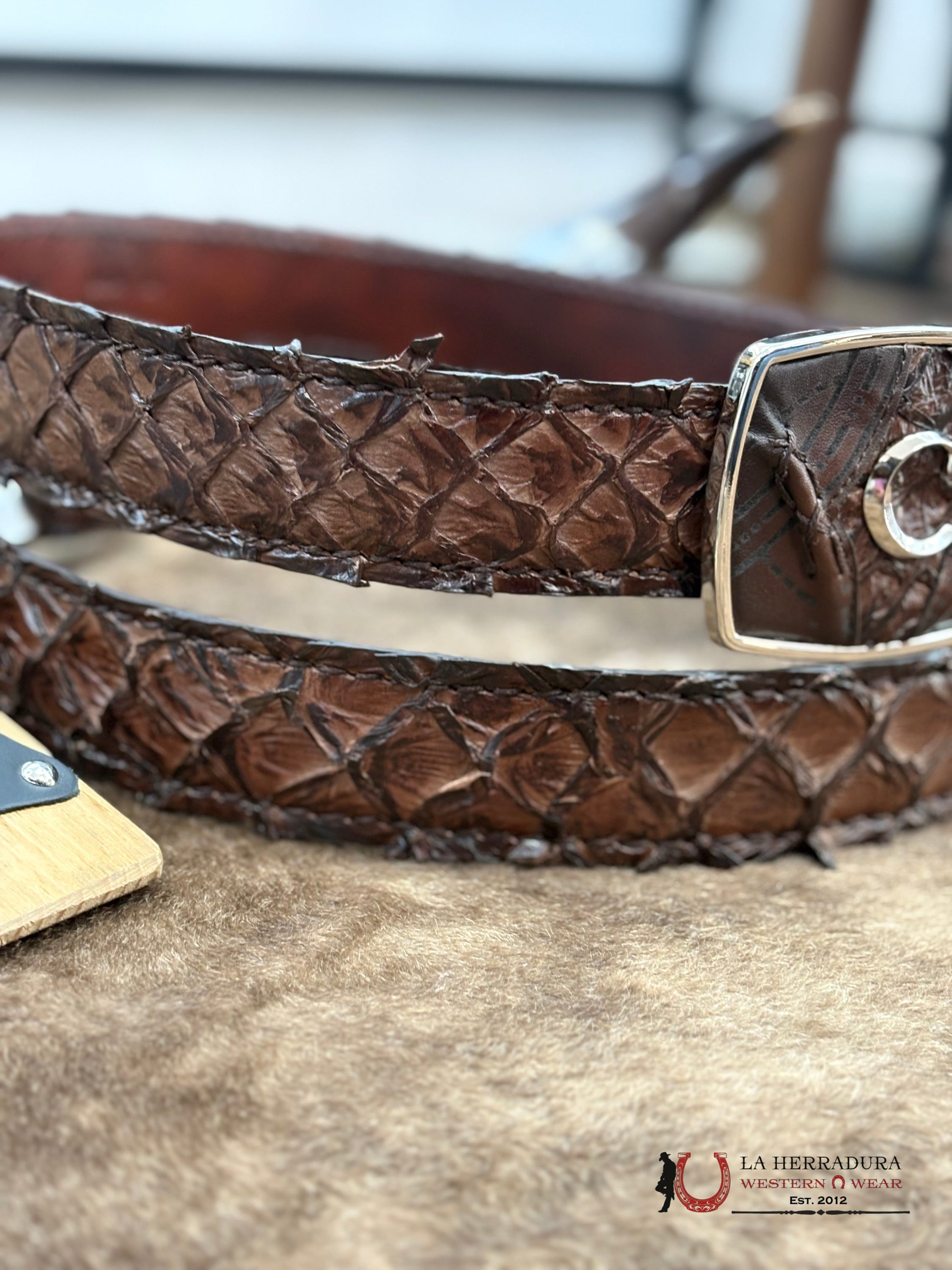 CUADRA CINTO PIRARUCU CHOCOLATE CINTURONES HOMBRES